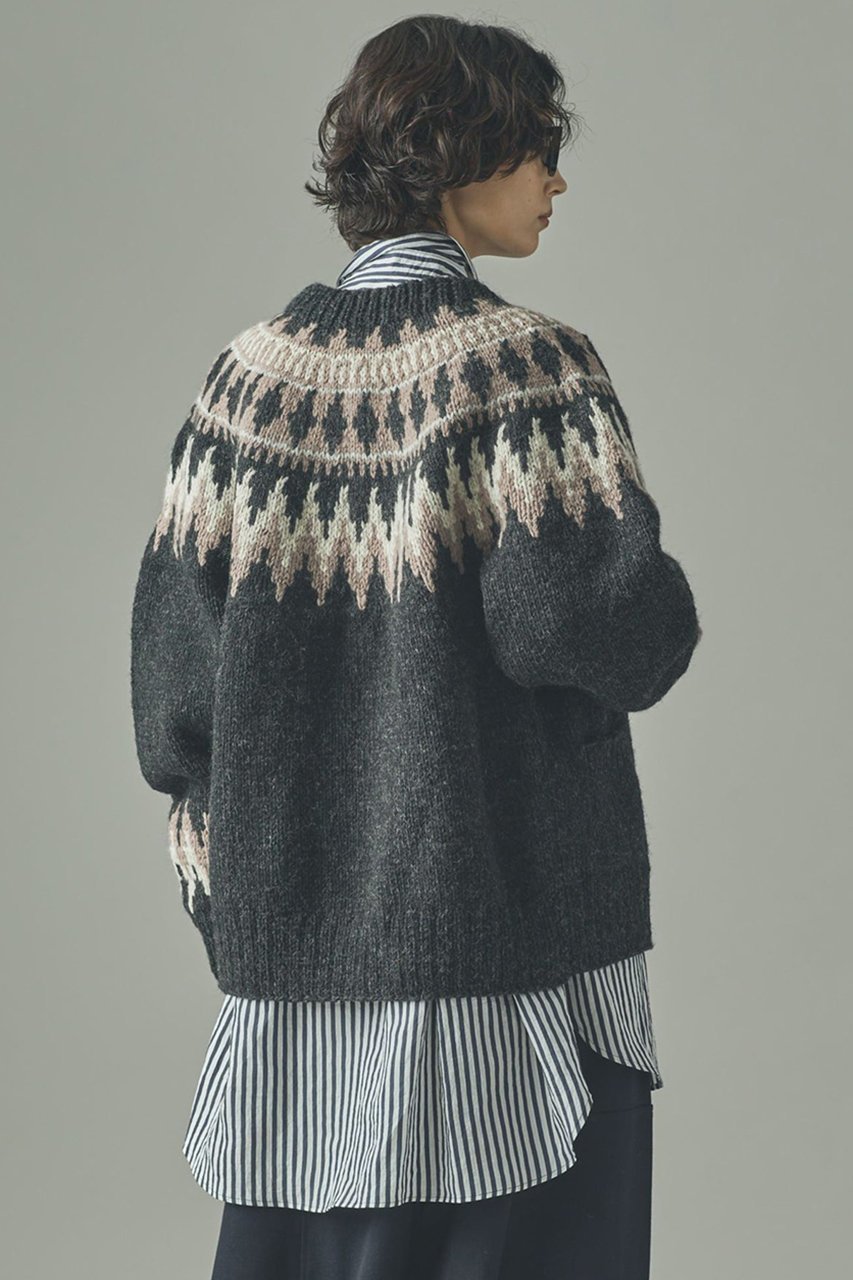 【カレンソロジー/Curensology】のノルディックカーディガン 人気、トレンドファッション・服の通販 founy(ファニー) ファッション Fashion レディースファッション Fashion for Women トップス・カットソー Cut & Sew Tops ニット Knit Tops & Sweaters カーディガン・羽織り Layered Style Cardigans カーディガン Cardigan, Knitwear スラックス Slacks, Dress Pants フレア Flare, Flared ベーシック Basic, Essential ワイド Wide, Wide Fit エレガント 上品 Elegant 手編み Hand-Knitted, Handmade Knit other-4|ID: prp329100004627493 ipo3291000000035515565