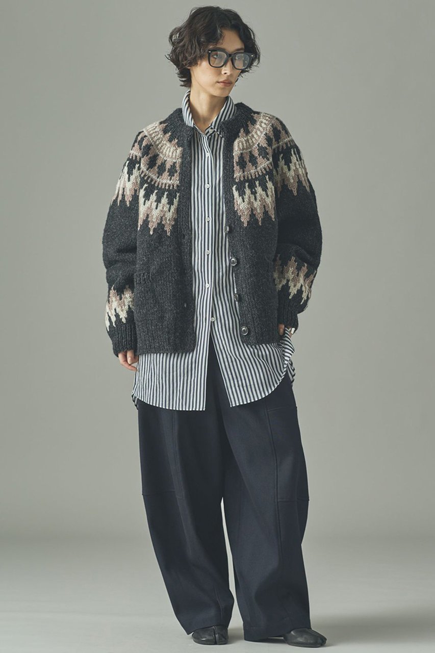 【カレンソロジー/Curensology】のノルディックカーディガン 人気、トレンドファッション・服の通販 founy(ファニー) ファッション Fashion レディースファッション Fashion for Women トップス・カットソー Cut & Sew Tops ニット Knit Tops & Sweaters カーディガン・羽織り Layered Style Cardigans カーディガン Cardigan, Knitwear スラックス Slacks, Dress Pants フレア Flare, Flared ベーシック Basic, Essential ワイド Wide, Wide Fit エレガント 上品 Elegant 手編み Hand-Knitted, Handmade Knit other-5|ID: prp329100004627493 ipo3291000000035515566