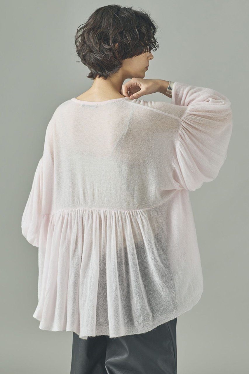 【カレンソロジー/Curensology】のフラッフィーギャザーニットプルオーバー 人気、トレンドファッション・服の通販 founy(ファニー) 　ファッション　Fashion　レディースファッション　Fashion for Women　トップス・カットソー　Cut & Sew Tops　ニット　Knit Tops & Sweaters　カジュアルプルオーバー・ニットトップス　Pullovers & Knit Tops / Casual Pullovers　2025年　2025　2025-2026秋冬・A/W　Autumn/Winter 2025–26 AW25–26　おすすめ　Recommended / Our Picks　エアリー　Airy Texture　A/W・秋冬　Autumn/Winter　other-2|ID: prp329100004627495 ipo3291000000033260312
