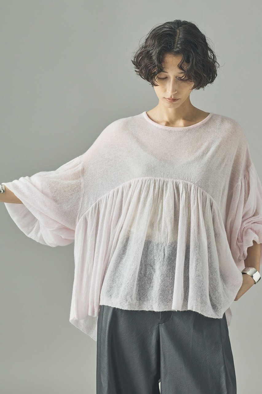 【カレンソロジー/Curensology】のフラッフィーギャザーニットプルオーバー 人気、トレンドファッション・服の通販 founy(ファニー) 　ファッション　Fashion　レディースファッション　Fashion for Women　トップス・カットソー　Cut & Sew Tops　ニット　Knit Tops & Sweaters　カジュアルプルオーバー・ニットトップス　Pullovers & Knit Tops / Casual Pullovers　2025年　2025　2025-2026秋冬・A/W　Autumn/Winter 2025–26 AW25–26　おすすめ　Recommended / Our Picks　エアリー　Airy Texture　A/W・秋冬　Autumn/Winter　other-3|ID: prp329100004627495 ipo3291000000033260313