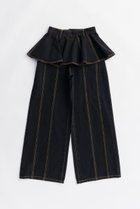 【プランク プロジェクト/PRANK PROJECT】のペプラムデニムパンツ / Peplum Denim Pants BLK(ブラック)|ID: prp329100004627497 ipo3291000000033260328
