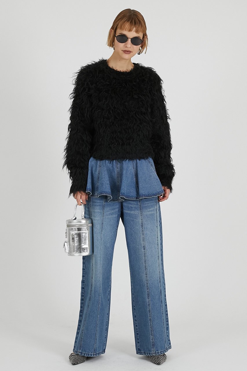 【プランク プロジェクト/PRANK PROJECT】のペプラムデニムパンツ / Peplum Denim Pants 人気、トレンドファッション・服の通販 founy(ファニー) 　ファッション　Fashion　レディースファッション　Fashion for Women　パンツ　Pants & Trousers　デニムパンツ・ジーンズ・美脚デニム　Denim Jeans & Pants　シンプル　Simple, Minimal　デニム　Denim, Jeans Material　ペプラム　Peplum, Flared Hem　ポケット　Pocket, Pocket Detail　other-2|ID: prp329100004627497 ipo3291000000033260330