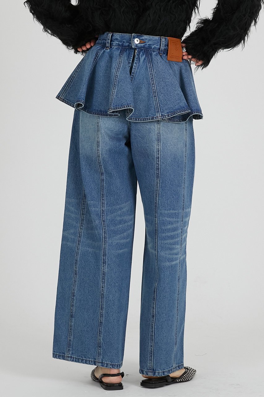 【プランク プロジェクト/PRANK PROJECT】のペプラムデニムパンツ / Peplum Denim Pants 人気、トレンドファッション・服の通販 founy(ファニー) 　ファッション　Fashion　レディースファッション　Fashion for Women　パンツ　Pants & Trousers　デニムパンツ・ジーンズ・美脚デニム　Denim Jeans & Pants　シンプル　Simple, Minimal　デニム　Denim, Jeans Material　ペプラム　Peplum, Flared Hem　ポケット　Pocket, Pocket Detail　other-5|ID: prp329100004627497 ipo3291000000033260333