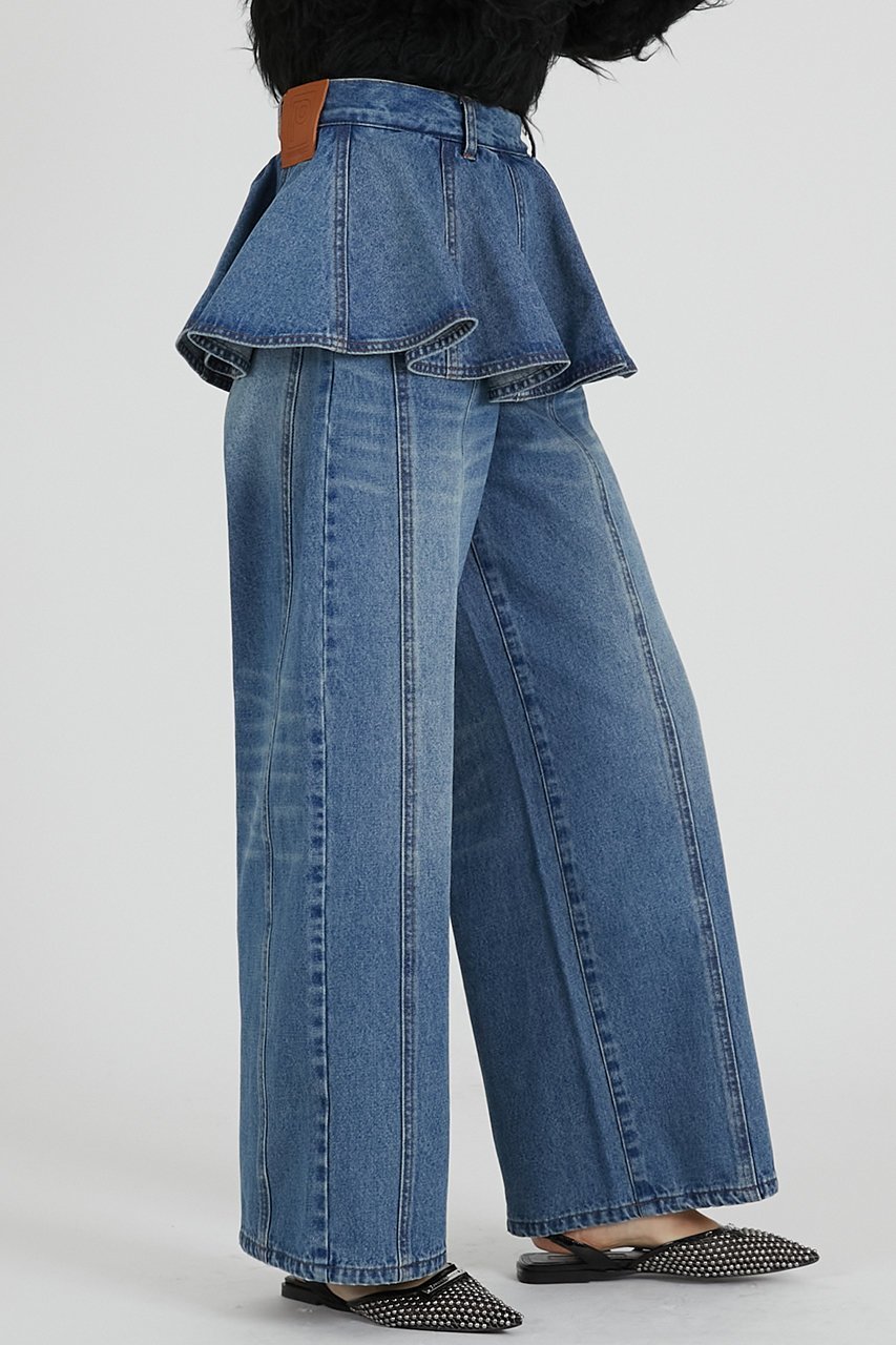 【プランク プロジェクト/PRANK PROJECT】のペプラムデニムパンツ / Peplum Denim Pants 人気、トレンドファッション・服の通販 founy(ファニー) 　ファッション　Fashion　レディースファッション　Fashion for Women　パンツ　Pants & Trousers　デニムパンツ・ジーンズ・美脚デニム　Denim Jeans & Pants　シンプル　Simple, Minimal　デニム　Denim, Jeans Material　ペプラム　Peplum, Flared Hem　ポケット　Pocket, Pocket Detail　other-6|ID: prp329100004627497 ipo3291000000033260334