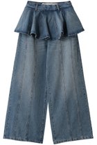 【プランク プロジェクト/PRANK PROJECT】のペプラムデニムパンツ / Peplum Denim Pants BLU(ブルー)|ID: prp329100004627497 ipo3291000000035784476