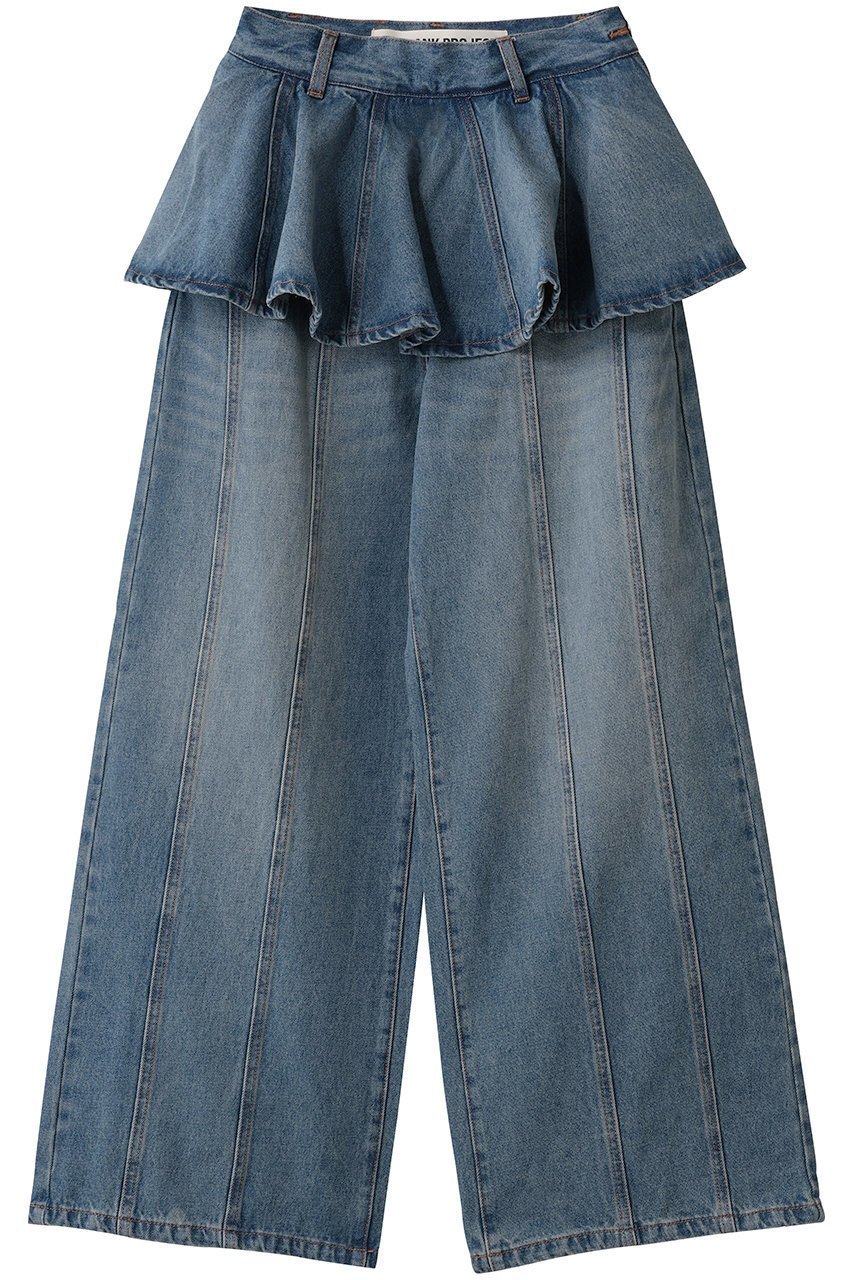 【プランク プロジェクト/PRANK PROJECT】のペプラムデニムパンツ / Peplum Denim Pants インテリア・キッズ・メンズ・レディースファッション・服の通販 founy(ファニー) 　ファッション　Fashion　レディースファッション　Fashion for Women　パンツ　Pants & Trousers　デニムパンツ・ジーンズ・美脚デニム　Denim Jeans & Pants　シンプル　Simple, Minimal　デニム　Denim, Jeans Material　ペプラム　Peplum, Flared Hem　ポケット　Pocket, Pocket Detail　BLU(ブルー)|ID: prp329100004627497 ipo3291000000035784476