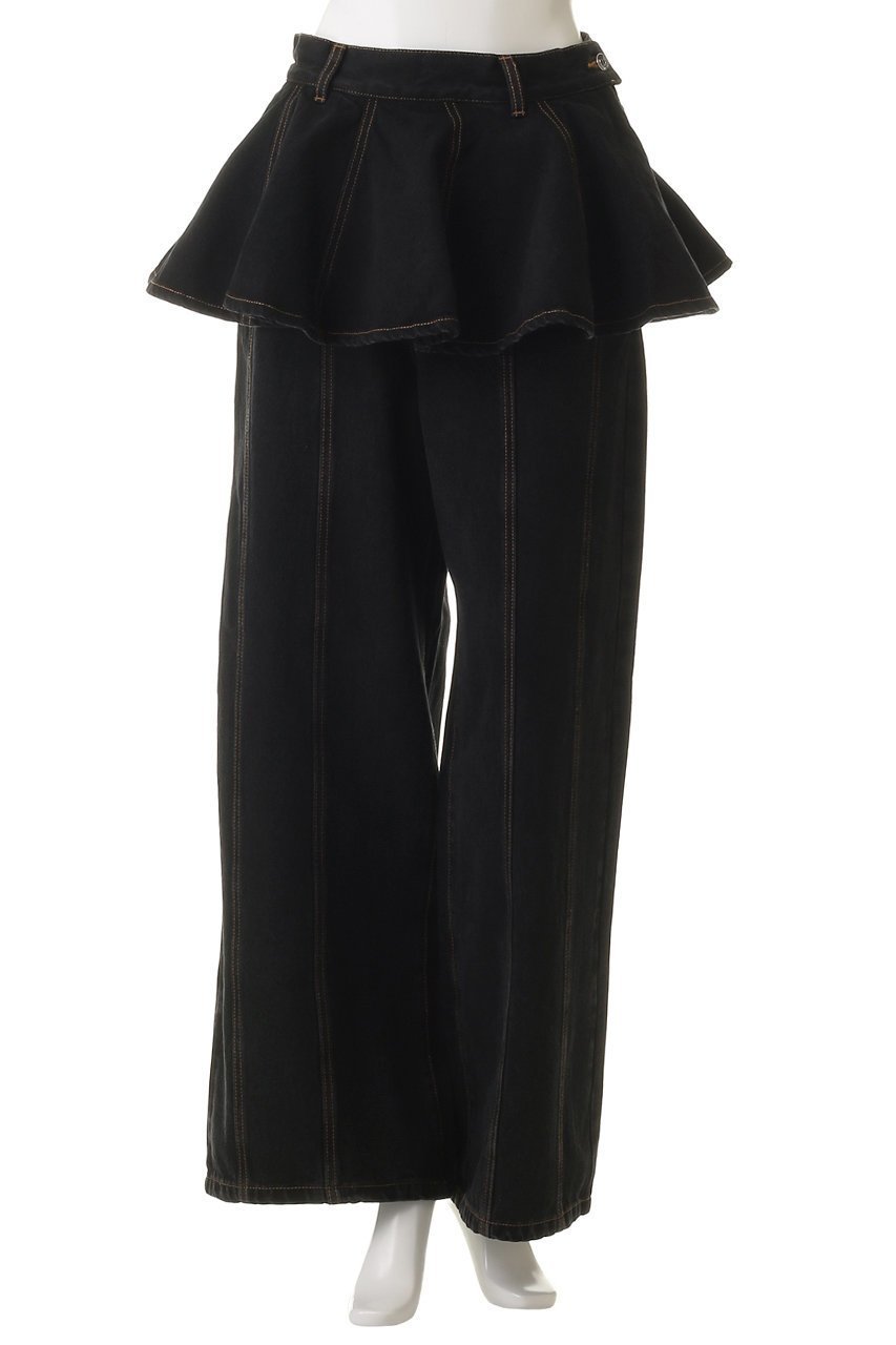 【プランク プロジェクト/PRANK PROJECT】のペプラムデニムパンツ / Peplum Denim Pants 人気、トレンドファッション・服の通販 founy(ファニー) 　ファッション　Fashion　レディースファッション　Fashion for Women　パンツ　Pants & Trousers　デニムパンツ・ジーンズ・美脚デニム　Denim Jeans & Pants　シンプル　Simple, Minimal　デニム　Denim, Jeans Material　ペプラム　Peplum, Flared Hem　ポケット　Pocket, Pocket Detail　other-2|ID: prp329100004627497 ipo3291000000035784477