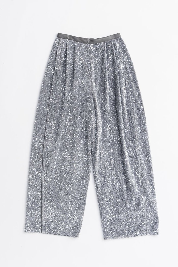 【プランク プロジェクト/PRANK PROJECT】のシークインバルーンベロアパンツ / Sequin Balloon Velour Pants インテリア・キッズ・メンズ・レディースファッション・服の通販 founy(ファニー) https://founy.com/ ファッション Fashion レディースファッション Fashion for Women パンツ Pants & Trousers スパンコール Sequins, Sequin Embellishment パイピング Piping, Trim Design フェイクレザー Faux Leather, PU Leather ラグジュアリー Luxury, Elegant リラックス Relax, Relaxed Fit ルーズ Loose, Oversized |ID: prp329100004627499 ipo3291000000033260344