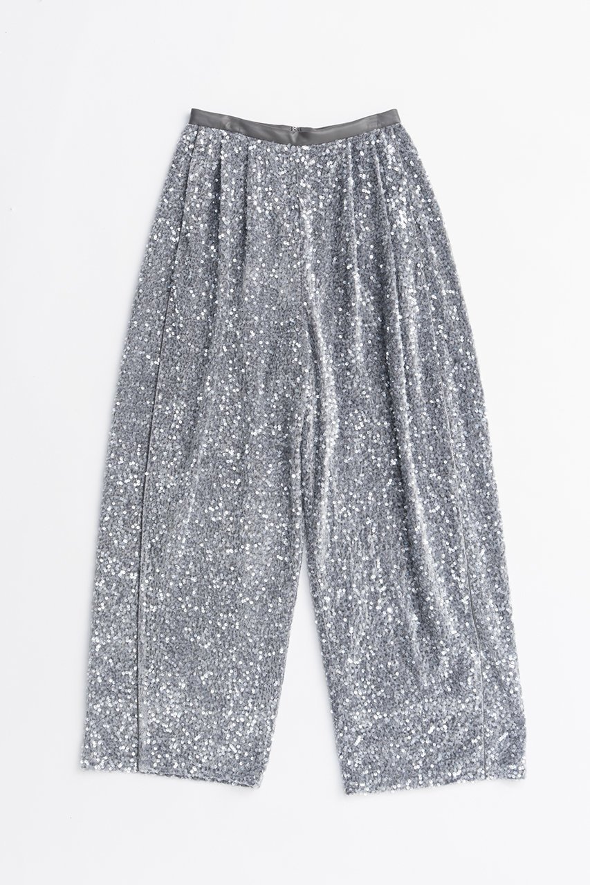 【プランク プロジェクト/PRANK PROJECT】のシークインバルーンベロアパンツ / Sequin Balloon Velour Pants 人気、トレンドファッション・服の通販 founy(ファニー) 　ファッション　Fashion　レディースファッション　Fashion for Women　パンツ　Pants & Trousers　スパンコール　Sequins, Sequin Embellishment　パイピング　Piping, Trim Design　フェイクレザー　Faux Leather, PU Leather　ラグジュアリー　Luxury, Elegant　リラックス　Relax, Relaxed Fit　ルーズ　Loose, Oversized　 other-1|ID: prp329100004627499 ipo3291000000033260344