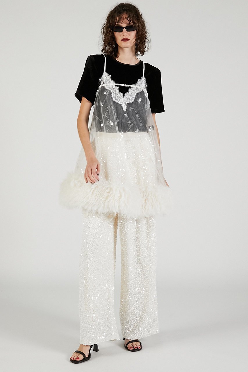 【プランク プロジェクト/PRANK PROJECT】のシークインバルーンベロアパンツ / Sequin Balloon Velour Pants 人気、トレンドファッション・服の通販 founy(ファニー) 　ファッション　Fashion　レディースファッション　Fashion for Women　パンツ　Pants & Trousers　スパンコール　Sequins, Sequin Embellishment　パイピング　Piping, Trim Design　フェイクレザー　Faux Leather, PU Leather　ラグジュアリー　Luxury, Elegant　リラックス　Relax, Relaxed Fit　ルーズ　Loose, Oversized　other-3|ID: prp329100004627499 ipo3291000000033260349