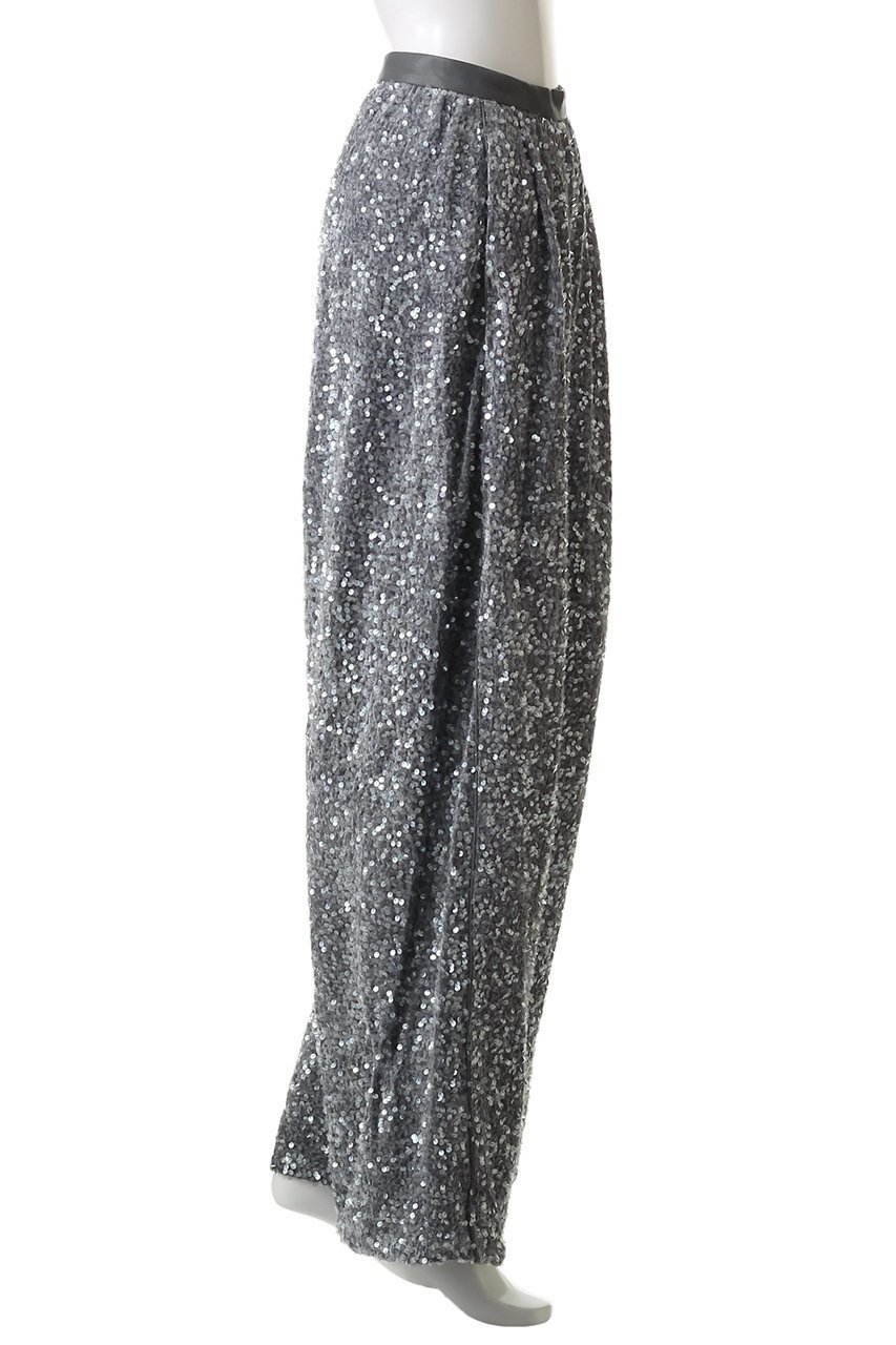 【プランク プロジェクト/PRANK PROJECT】のシークインバルーンベロアパンツ / Sequin Balloon Velour Pants 人気、トレンドファッション・服の通販 founy(ファニー) 　ファッション　Fashion　レディースファッション　Fashion for Women　パンツ　Pants & Trousers　スパンコール　Sequins, Sequin Embellishment　パイピング　Piping, Trim Design　フェイクレザー　Faux Leather, PU Leather　ラグジュアリー　Luxury, Elegant　リラックス　Relax, Relaxed Fit　ルーズ　Loose, Oversized　other-6|ID: prp329100004627499 ipo3291000000033831351