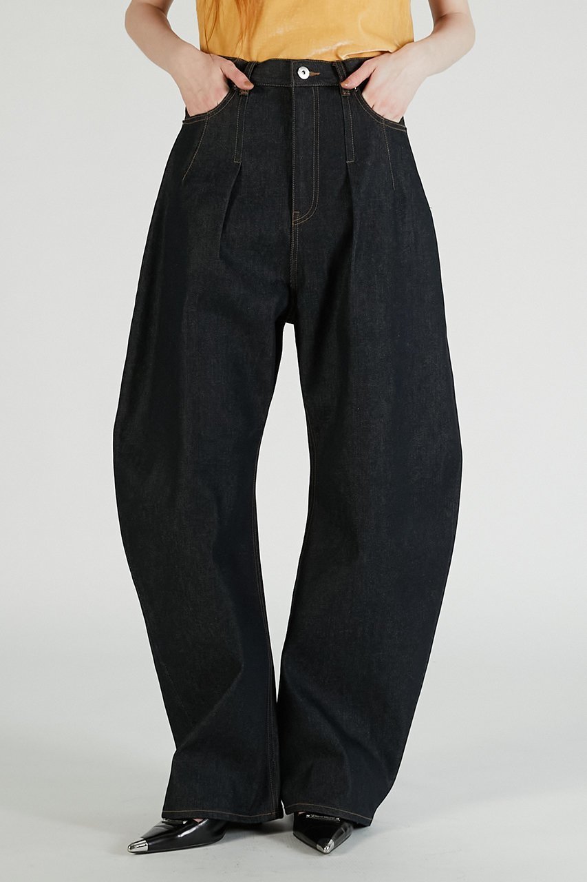 【プランク プロジェクト/PRANK PROJECT】のハイウエストカーブデニム / High-waisted Curved Denim インテリア・キッズ・メンズ・レディースファッション・服の通販 founy(ファニー) 　ファッション　Fashion　レディースファッション　Fashion for Women　パンツ　Pants & Trousers　デニムパンツ・ジーンズ・美脚デニム　Denim Jeans & Pants　2025年　2025　2025-2026秋冬・A/W　Autumn/Winter 2025–26 AW25–26　インディゴ　Indigo Denim　セットアップ　Set-Up, Coordinated Outfit　デニム　Denim, Jeans Material　バランス　Balance, Style Balance　再入荷　Restock / Back in Stock　A/W・秋冬　Autumn/Winter　NVY(ネイビー)|ID: prp329100004627505 ipo3291000000033260408
