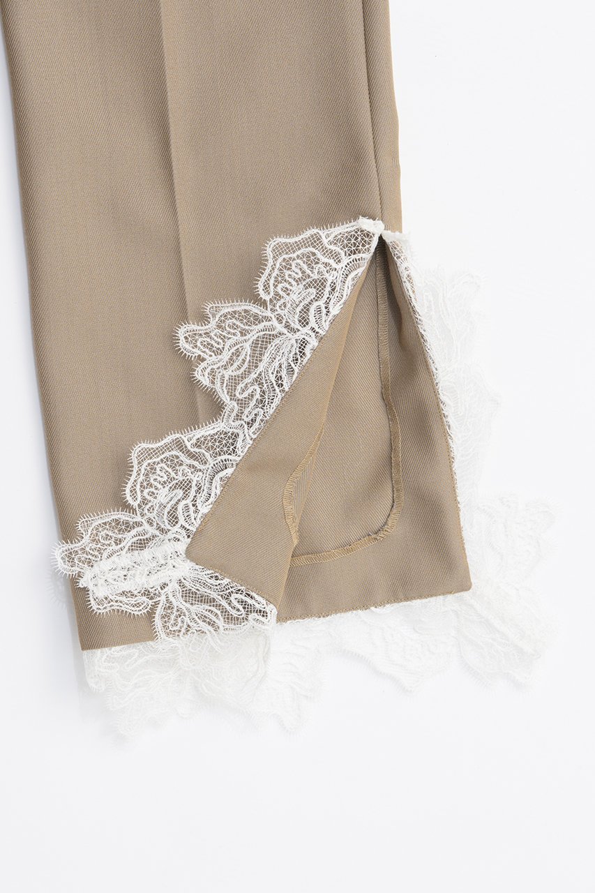 【プランク プロジェクト/PRANK PROJECT】のグランピアンズウールカットレーススラックス / Grand Pianist Wool Cut Lace Slacks 人気、トレンドファッション・服の通販 founy(ファニー) 　ファッション　Fashion　レディースファッション　Fashion for Women　パンツ　Pants & Trousers　カッティング　Cutting Detail　ジャケット　Jacket, Outerwear　ストレート　Straight, Straight Cut　セットアップ　Set-Up, Coordinated Outfit　マニッシュ　Mannish, Boyish　レース　Lace, Lace Fabric　other-4|ID: prp329100004627506 ipo3291000000033260420