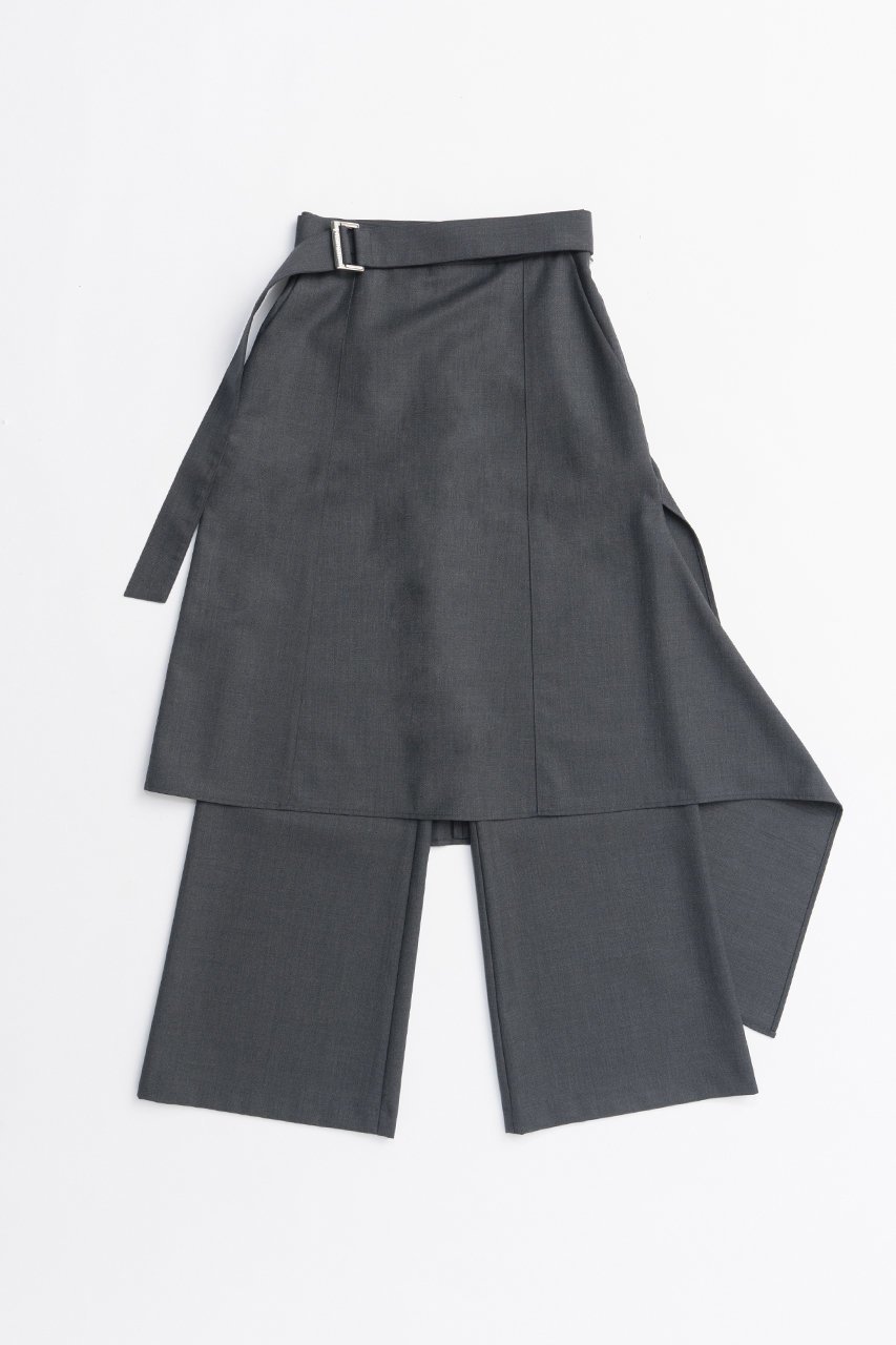 【プランク プロジェクト/PRANK PROJECT】のドロップヘムレイヤードスカートパンツ / Drop Hem Layered Skirt Pants 人気、トレンドファッション・服の通販 founy(ファニー) 　ファッション　Fashion　レディースファッション　Fashion for Women　スカート　Skirts　パンツ　Pants & Trousers　アシンメトリー　Asymmetrical Style　メタル　Metal, Metal Parts　新作・新入荷　New Arrivals / New In　 other-1|ID: prp329100004627509 ipo3291000000033260445