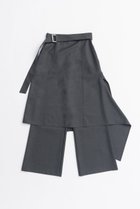 【プランク プロジェクト/PRANK PROJECT】のドロップヘムレイヤードスカートパンツ / Drop Hem Layered Skirt Pants C.GRY(チャコールグレー)|ID: prp329100004627509 ipo3291000000033260446