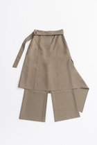 【プランク プロジェクト/PRANK PROJECT】のドロップヘムレイヤードスカートパンツ / Drop Hem Layered Skirt Pants MOC(モカ)|ID: prp329100004627509 ipo3291000000033260447