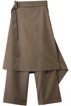 【プランク プロジェクト/PRANK PROJECT】のドロップヘムレイヤードスカートパンツ / Drop Hem Layered Skirt Pants MOC(モカ)|ID: prp329100004627509 ipo3291000000036134813