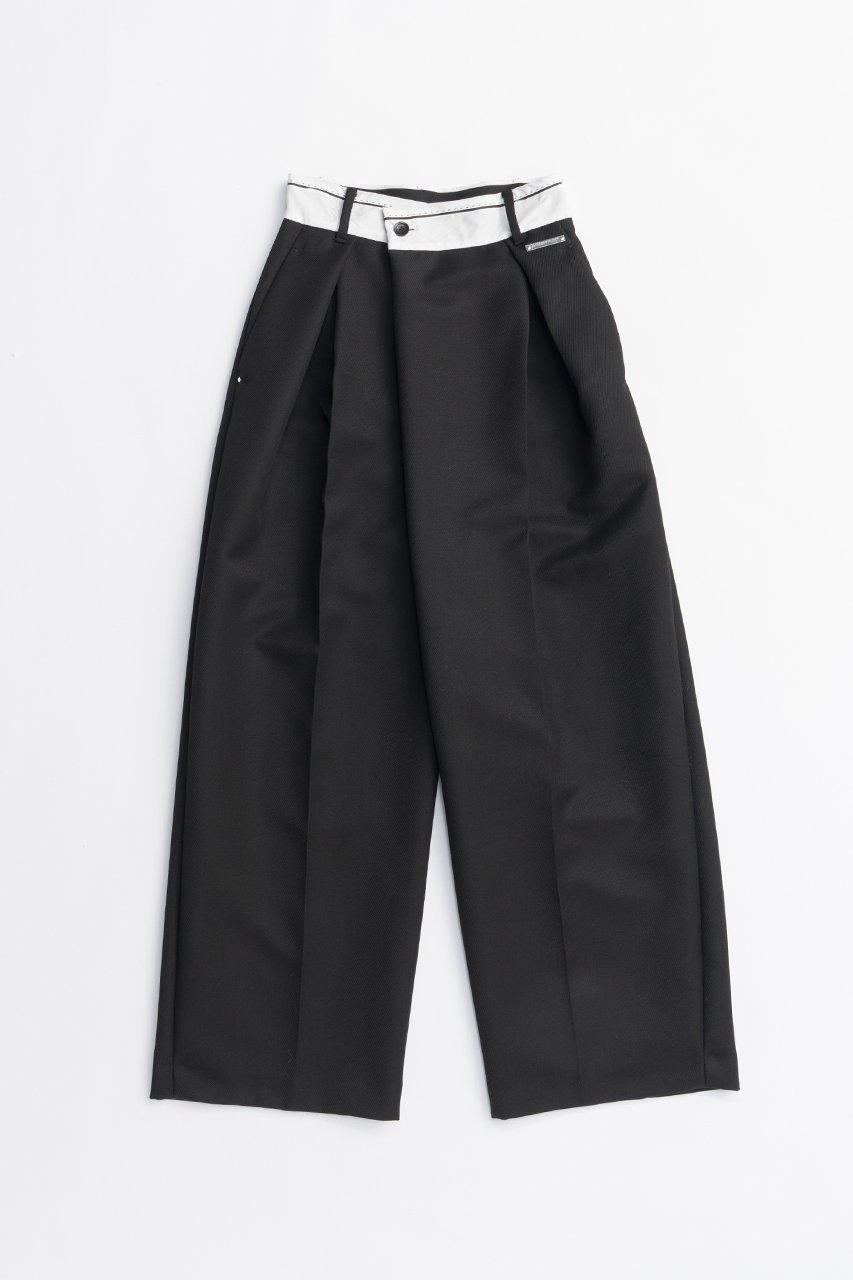 【プランク プロジェクト/PRANK PROJECT】のマーベルトアシメタックパンツ / Marble Asymmetrical Pants インテリア・キッズ・メンズ・レディースファッション・服の通販 founy(ファニー) 　ファッション　Fashion　レディースファッション　Fashion for Women　パンツ　Pants & Trousers　ベルト&ウエストマーク　Belts & Waist Accessories　クロップド　Cropped, Short Length　ジャケット　Jacket, Outerwear　セットアップ　Set-Up, Coordinated Outfit　センター　Center, Center Line　バランス　Balance, Style Balance　フロント　Front, Front Design　ロング　Long, Long-Length　ワイド　Wide, Wide Fit　再入荷　Restock / Back in Stock　BLK(ブラック)|ID: prp329100004627510 ipo3291000000033260456