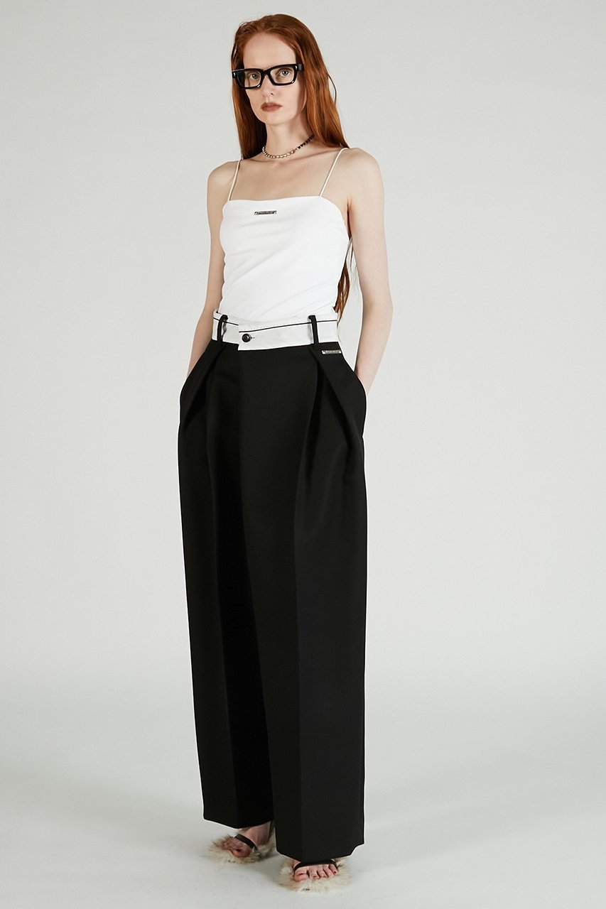 【プランク プロジェクト/PRANK PROJECT】のマーベルトアシメタックパンツ / Marble Asymmetrical Pants 人気、トレンドファッション・服の通販 founy(ファニー) 　ファッション　Fashion　レディースファッション　Fashion for Women　パンツ　Pants & Trousers　ベルト&ウエストマーク　Belts & Waist Accessories　クロップド　Cropped, Short Length　ジャケット　Jacket, Outerwear　セットアップ　Set-Up, Coordinated Outfit　センター　Center, Center Line　バランス　Balance, Style Balance　フロント　Front, Front Design　ロング　Long, Long-Length　ワイド　Wide, Wide Fit　再入荷　Restock / Back in Stock　other-7|ID: prp329100004627510 ipo3291000000033260462