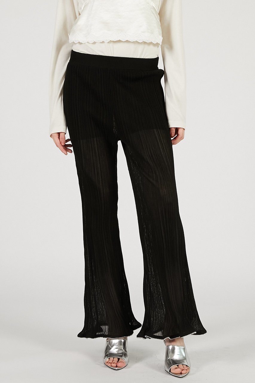 【プランク プロジェクト/PRANK PROJECT】のビーズニットパンツ / Beaded Knit Pants 人気、トレンドファッション・服の通販 founy(ファニー) 　ファッション　Fashion　レディースファッション　Fashion for Women　パンツ　Pants & Trousers　セットアップ　Set-Up, Coordinated Outfit　プリーツ　Pleats, Pleated　メタル　Metal, Metal Parts　ラッフル　Ruffle, Frill　夏　Summer　 other-1|ID: prp329100004627511 ipo3291000000033260463