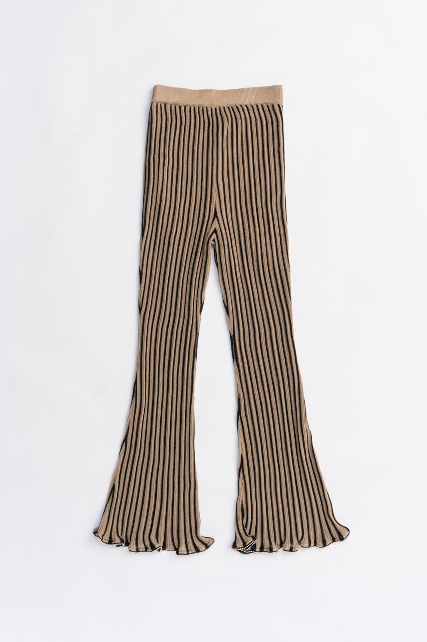 【プランク プロジェクト/PRANK PROJECT】のビーズニットパンツ / Beaded Knit Pants インテリア・キッズ・メンズ・レディースファッション・服の通販 founy(ファニー) 　ファッション　Fashion　レディースファッション　Fashion for Women　パンツ　Pants & Trousers　セットアップ　Set-Up, Coordinated Outfit　プリーツ　Pleats, Pleated　メタル　Metal, Metal Parts　ラッフル　Ruffle, Frill　夏　Summer　MLT(マルチカラー)|ID: prp329100004627511 ipo3291000000033260466