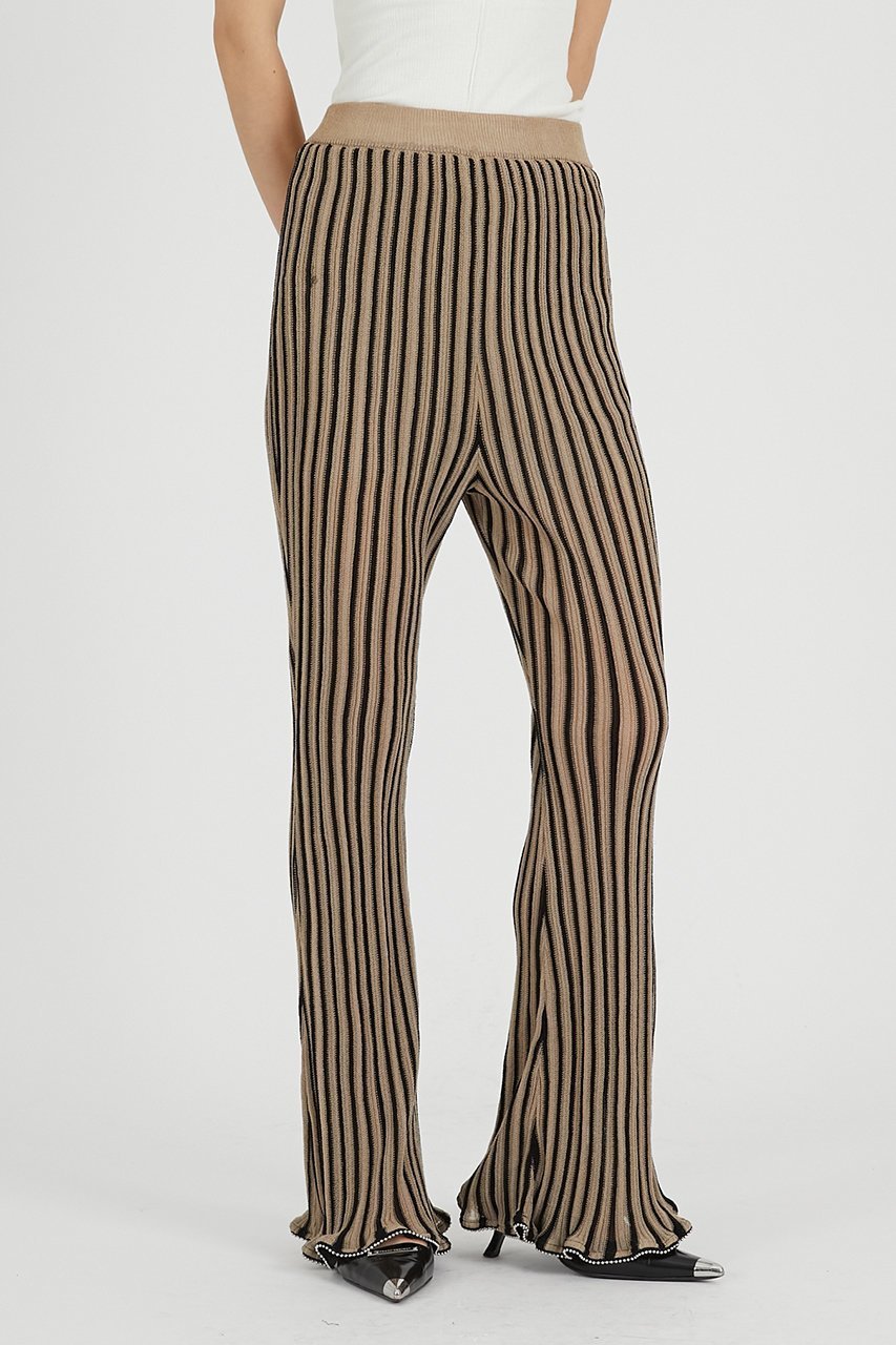 【プランク プロジェクト/PRANK PROJECT】のビーズニットパンツ / Beaded Knit Pants 人気、トレンドファッション・服の通販 founy(ファニー) 　ファッション　Fashion　レディースファッション　Fashion for Women　パンツ　Pants & Trousers　セットアップ　Set-Up, Coordinated Outfit　プリーツ　Pleats, Pleated　メタル　Metal, Metal Parts　ラッフル　Ruffle, Frill　夏　Summer　other-7|ID: prp329100004627511 ipo3291000000033260472
