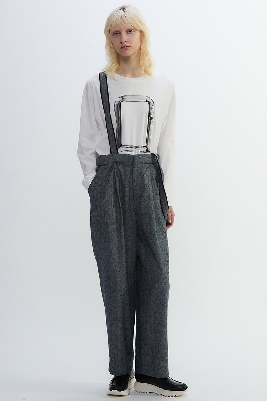 【プレインピープル/PLAIN PEOPLE】のヘビーコットンリネンサスペンダーパンツ 人気、トレンドファッション・服の通販 founy(ファニー) 　ファッション　Fashion　レディースファッション　Fashion for Women　パンツ　Pants & Trousers　2025年　2025　2025-2026秋冬・A/W　Autumn/Winter 2025–26 AW25–26　おすすめ　Recommended / Our Picks　クロップド　Cropped, Short Length　サスペンダー　Suspenders, Braces　シャンブレー　Chambray, Denim-Like Fabric　シンプル　Simple, Minimal　ジャケット　Jacket, Outerwear　ストライプ　Stripe, Striped Pattern　ダンガリー　Dungaree, Chambray　トリミング　Trimming, Decorative Edge　バルーン　Balloon, Balloon Silhouette　ペンシル　Pencil, Pencil Skirt　リネン　Linen, Linen Fabric　A/W・秋冬　Autumn/Winter　other-4|ID: prp329100004627515 ipo3291000000033260503