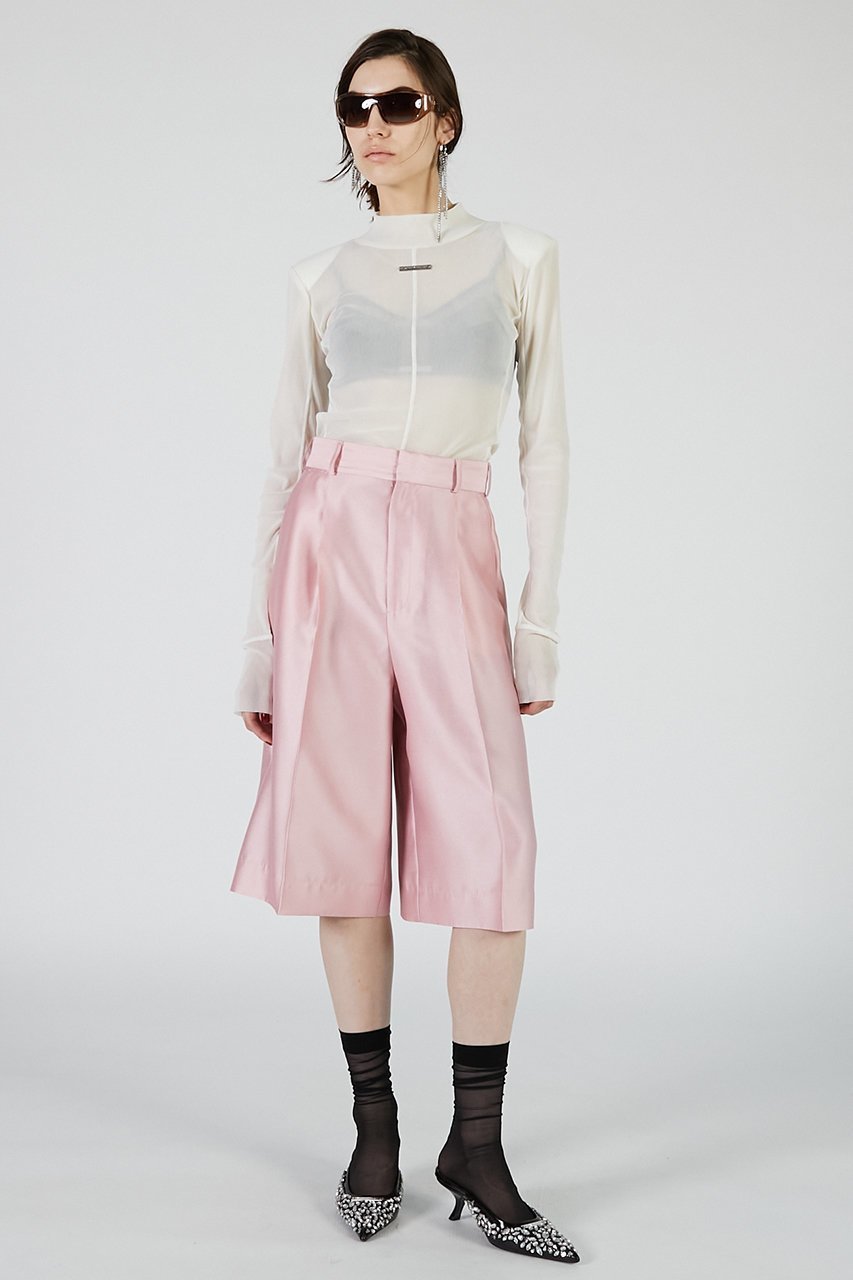 【プランク プロジェクト/PRANK PROJECT】のオーガンジーバミューダパンツ / Organza Bermuda Pants 人気、トレンドファッション・服の通販 founy(ファニー) 　ファッション　Fashion　レディースファッション　Fashion for Women　パンツ　Pants & Trousers　おすすめ　Recommended / Our Picks　オーガンジー　Organza Fabric　シルク　Silk, 100% Silk　セットアップ　Set-Up, Coordinated Outfit　ソックス　Socks, Hosiery　タイツ　Tights, Legwear　トレンド　Trend, Trending Now　ハーフ　Half, Half-Length　フォルム　Silhouette, Form　ロング　Long, Long-Length　新作・新入荷　New Arrivals / New In　other-2|ID: prp329100004627518 ipo3291000000033260525