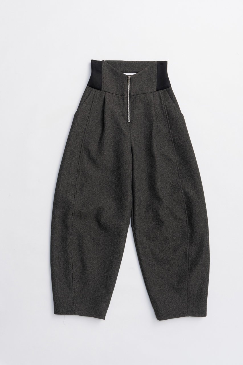 【プランク プロジェクト/PRANK PROJECT】のハイウエストパンツ / High-waisted pants インテリア・キッズ・メンズ・レディースファッション・服の通販 founy(ファニー) 　ファッション　Fashion　レディースファッション　Fashion for Women　パンツ　Pants & Trousers　おすすめ　Recommended / Our Picks　コクーン　Cocoon, Cocoon Silhouette　セットアップ　Set-Up, Coordinated Outfit　フロント　Front, Front Design　ラッセル　Raschel, Raschel Lace　新作・新入荷　New Arrivals / New In　GRY(グレー)|ID: prp329100004627522 ipo3291000000033260563