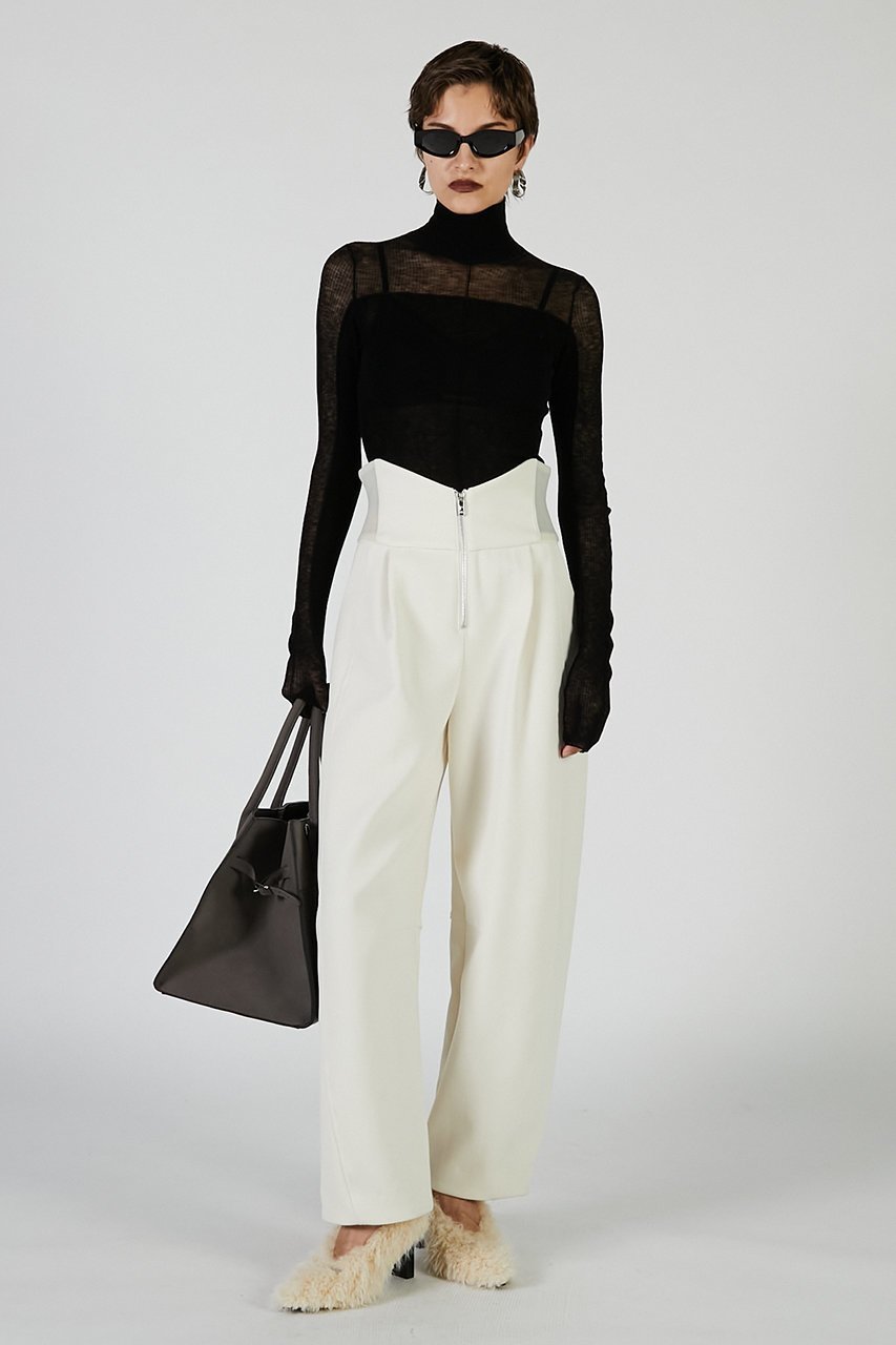 【プランク プロジェクト/PRANK PROJECT】のハイウエストパンツ / High-waisted pants 人気、トレンドファッション・服の通販 founy(ファニー) 　ファッション　Fashion　レディースファッション　Fashion for Women　パンツ　Pants & Trousers　おすすめ　Recommended / Our Picks　コクーン　Cocoon, Cocoon Silhouette　セットアップ　Set-Up, Coordinated Outfit　フロント　Front, Front Design　ラッセル　Raschel, Raschel Lace　新作・新入荷　New Arrivals / New In　other-3|ID: prp329100004627522 ipo3291000000033260567