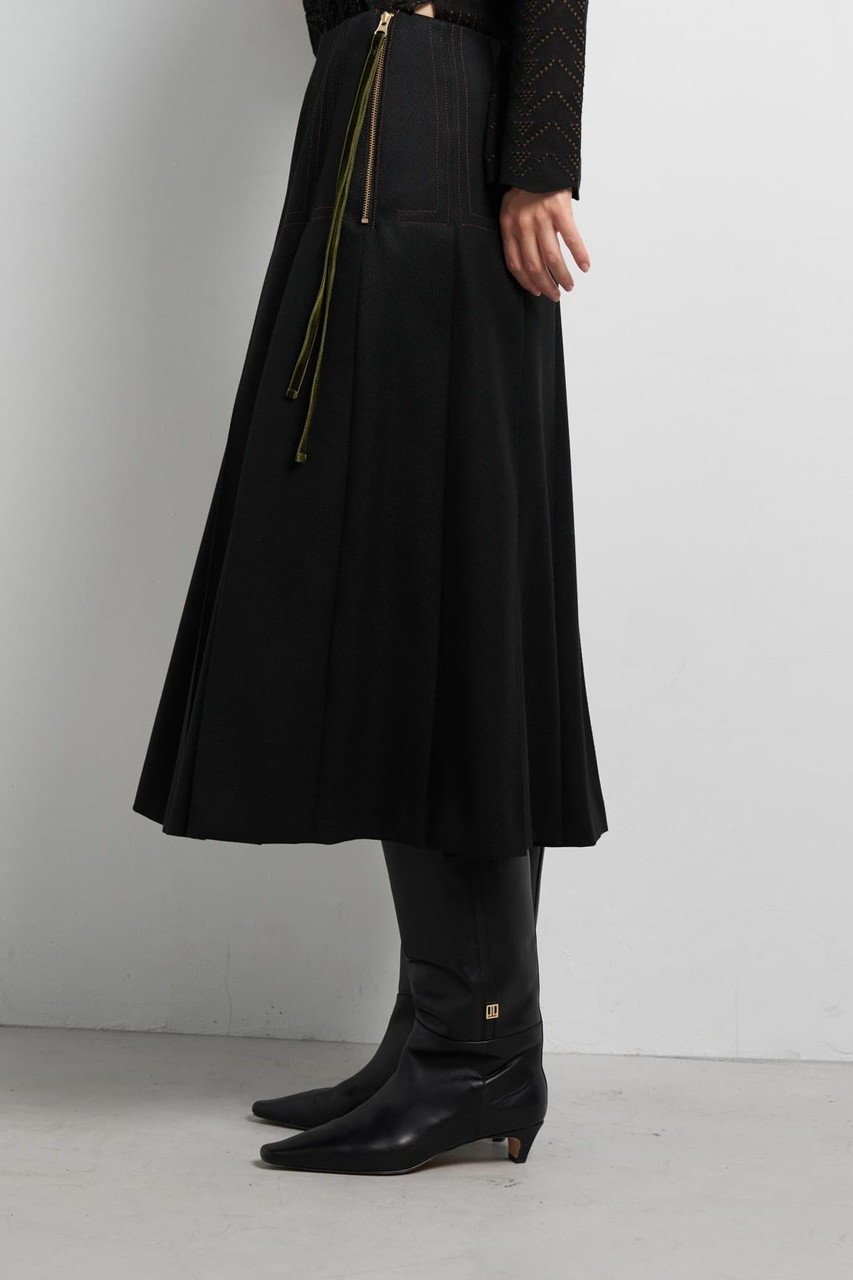 【ランバン オン ブルー/LANVIN en Bleu】のカルゼステッチプリーツスカート 人気、トレンドファッション・服の通販 founy(ファニー) 　ファッション　Fashion　レディースファッション　Fashion for Women　スカート　Skirts　プリーツスカート / 上品フェミニンスタイル　Pleated Skirts　ロングスカート　Long Skirts / Maxi & Midi Skirts　プリーツ　Pleats, Pleated　モダン　Modern, Contemporary　ロング　Long, Long-Length　ワーク　Workwear, Utility Style　新作・新入荷　New Arrivals / New In　other-4|ID: prp329100004627525 ipo3291000000033260592
