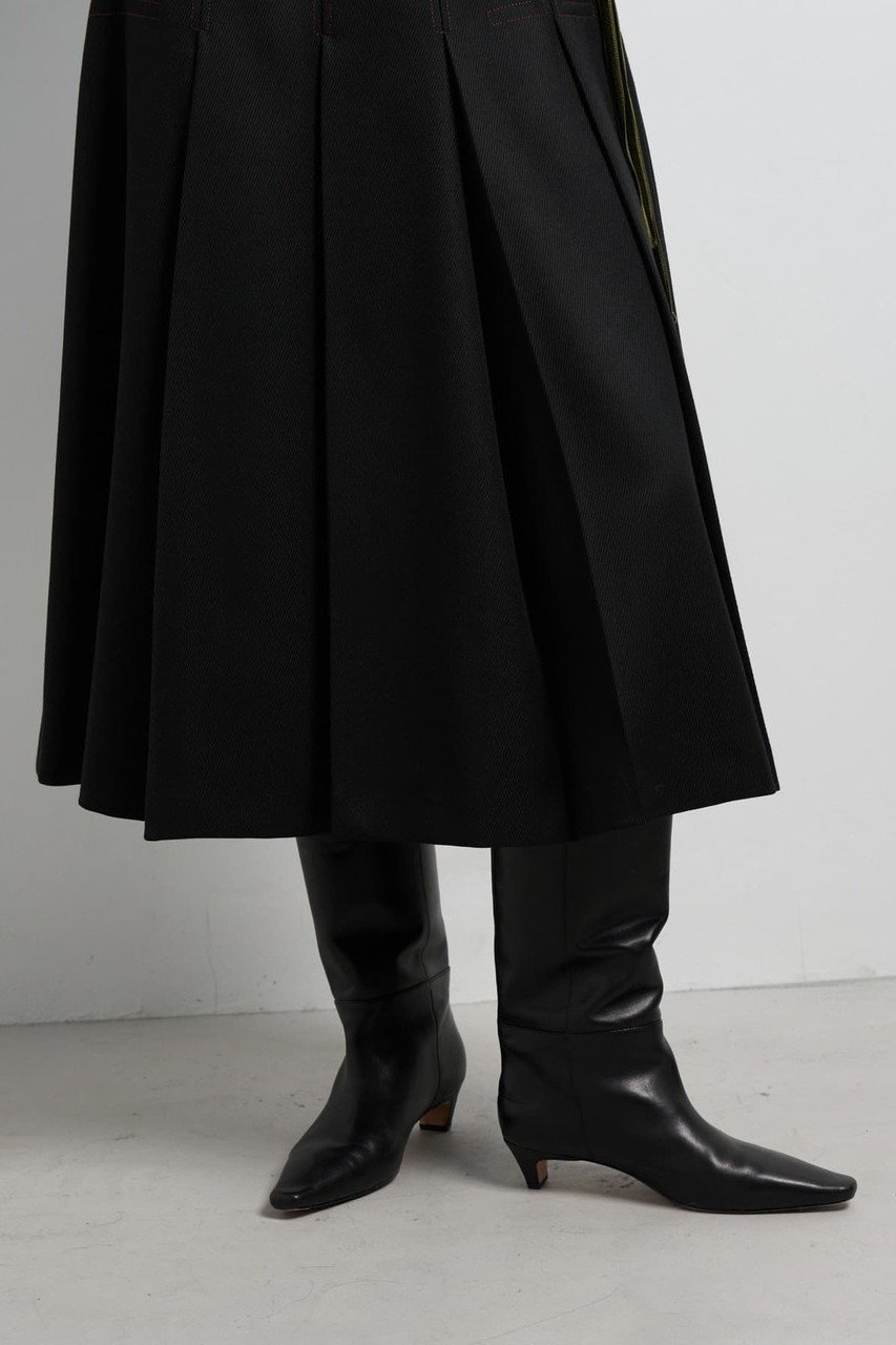 【ランバン オン ブルー/LANVIN en Bleu】のカルゼステッチプリーツスカート 人気、トレンドファッション・服の通販 founy(ファニー) 　ファッション　Fashion　レディースファッション　Fashion for Women　スカート　Skirts　プリーツスカート / 上品フェミニンスタイル　Pleated Skirts　ロングスカート　Long Skirts / Maxi & Midi Skirts　プリーツ　Pleats, Pleated　モダン　Modern, Contemporary　ロング　Long, Long-Length　ワーク　Workwear, Utility Style　新作・新入荷　New Arrivals / New In　other-7|ID: prp329100004627525 ipo3291000000033260595