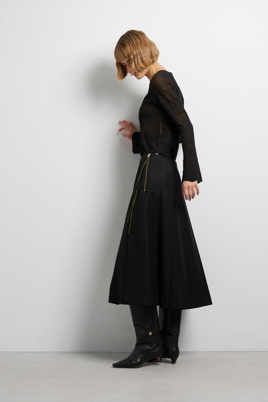 【ランバン オン ブルー/LANVIN en Bleu】のカルゼステッチプリーツスカート 人気、トレンドファッション・服の通販 founy(ファニー) 　ファッション　Fashion　レディースファッション　Fashion for Women　スカート　Skirts　プリーツスカート / 上品フェミニンスタイル　Pleated Skirts　ロングスカート　Long Skirts / Maxi & Midi Skirts　プリーツ　Pleats, Pleated　モダン　Modern, Contemporary　ロング　Long, Long-Length　ワーク　Workwear, Utility Style　新作・新入荷　New Arrivals / New In　other-8|ID: prp329100004627525 ipo3291000000033260596