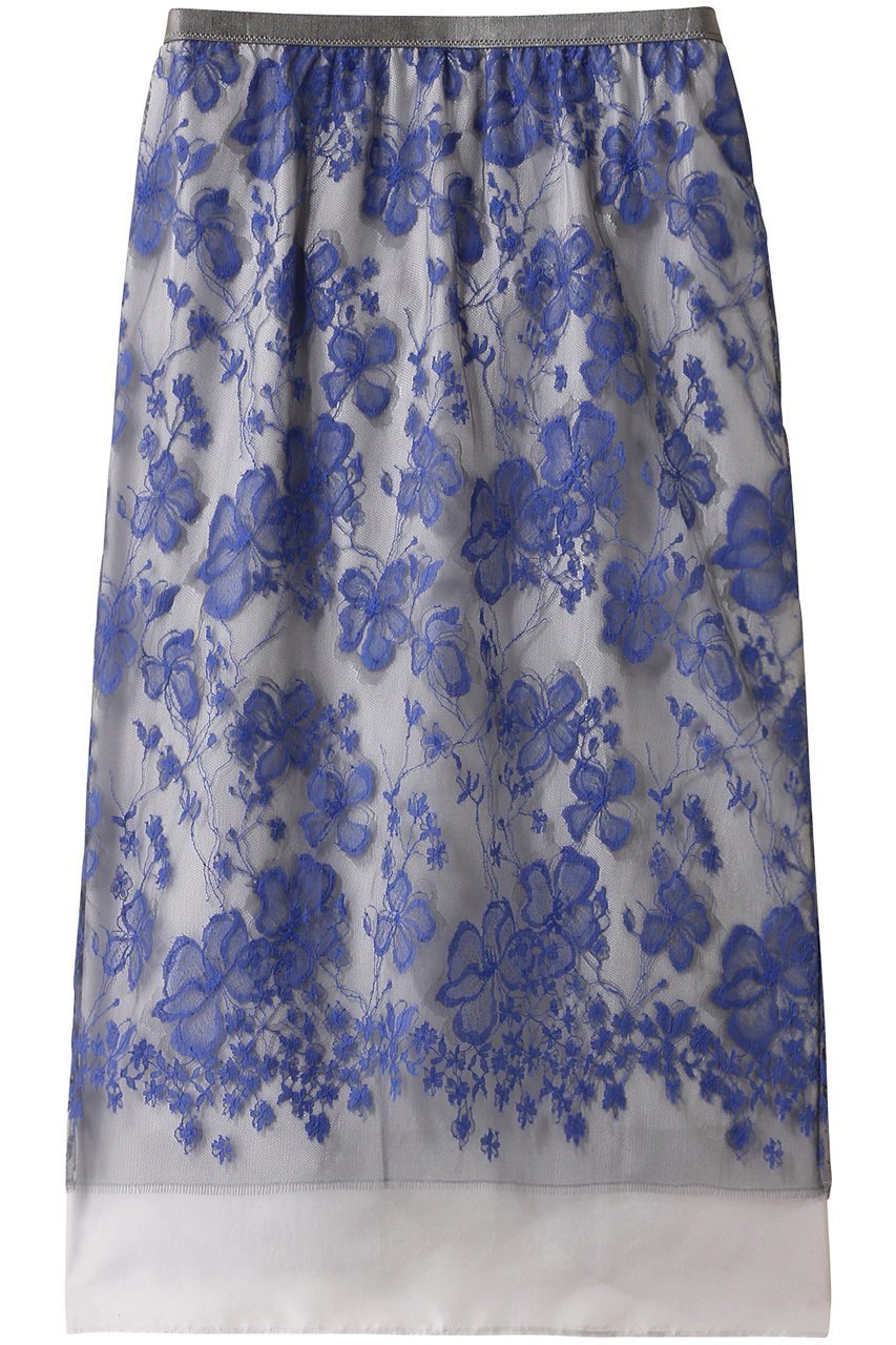 【エブール/ebure】のブルーフラワーレース タイトスカート 人気、トレンドファッション・服の通販 founy(ファニー) 　ファッション　Fashion　レディースファッション　Fashion for Women　スカート　Skirts　おすすめ　Recommended / Our Picks　サテン　Satin, Glossy Fabric　シルク　Silk, 100% Silk　スウェット / スエット　Sweatshirt, Sweatwear　タイトスカート　Pencil Skirt, Tight Skirt　フランス　France, French　マニッシュ　Mannish, Boyish　ラグジュアリー　Luxury, Elegant　ランジェリー　Lingerie, Intimate Wear　レース　Lace, Lace Fabric　 other-1|ID: prp329100004627526 ipo3291000000035582760