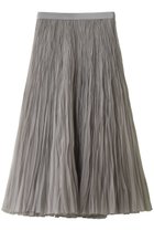 【エブール/ebure】のシアーオーガンジープリーツ フレアスカート ライトグレー|ID: prp329100004627527 ipo3291000000035698564