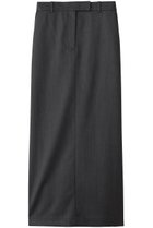 【エブール/ebure】のライトシャンブレーウール ロングタイトスカート チャコールグレー|ID: prp329100004627528 ipo3291000000036126042