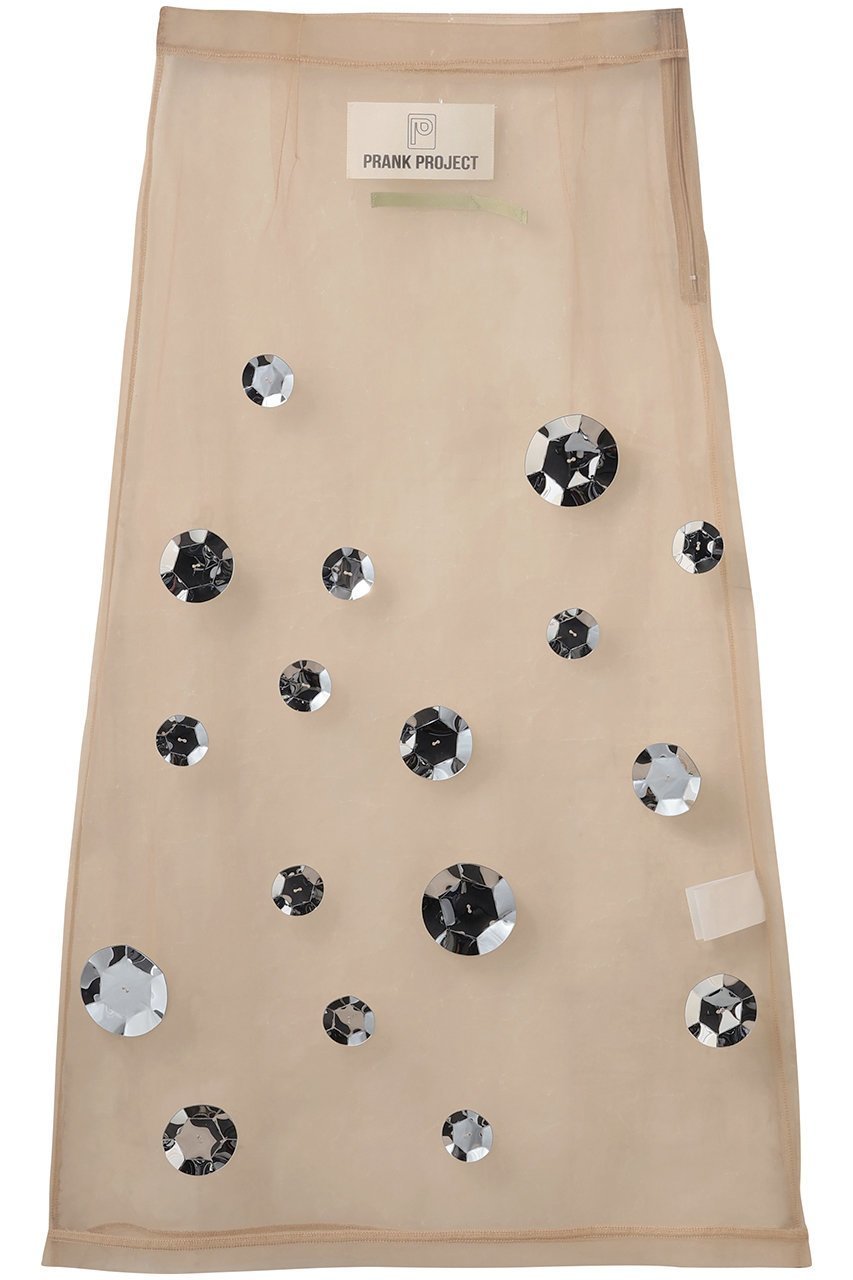 【プランク プロジェクト/PRANK PROJECT】のスパンコールスカート / Sequin Skirt インテリア・キッズ・メンズ・レディースファッション・服の通販 founy(ファニー) ファッション Fashion レディースファッション Fashion for Women スカート Skirts ロングスカート Long Skirts / Maxi & Midi Skirts スパンコール Sequins, Sequin Embellishment チュール Tulip, Tulip Motif ロング Long, Long-Length BGE(ベージュ)|ID: prp329100004627529 ipo3291000000035784523