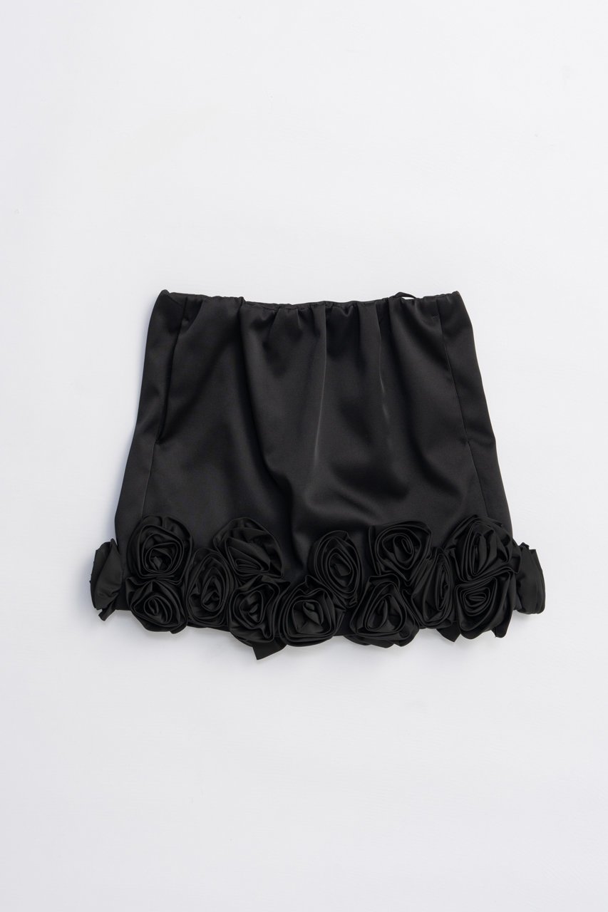【プランク プロジェクト/PRANK PROJECT】のローズミニスカート / Rose Mini Skirt インテリア・キッズ・メンズ・レディースファッション・服の通販 founy(ファニー) 　ファッション　Fashion　レディースファッション　Fashion for Women　スカート　Skirts　ミニスカート　Mini Skirts　おすすめ　Recommended / Our Picks　サテン　Satin, Glossy Fabric　ジャケット　Jacket, Outerwear　スラックス　Slacks, Dress Pants　ダブル　Double, Double-Breasted　チェック　Check, Plaid, Tartan　ボンディング　Bonding, Bonded Fabric　マニッシュ　Mannish, Boyish　ミニスカート　Mini Skirt, Short Skirt　モチーフ　Motif, Design Theme　ラップ　Wrap, Wrap Design　レギンス　Leggings, Stretch Pants　ローズ　Rose, Rose Motif　エレガント 上品　Elegant　今季　This Season, Current Season　BLK(ブラック)|ID: prp329100004627531 ipo3291000000033260643