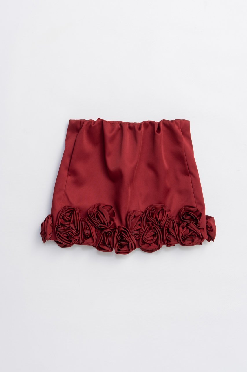 【プランク プロジェクト/PRANK PROJECT】のローズミニスカート / Rose Mini Skirt インテリア・キッズ・メンズ・レディースファッション・服の通販 founy(ファニー) 　ファッション　Fashion　レディースファッション　Fashion for Women　スカート　Skirts　ミニスカート　Mini Skirts　おすすめ　Recommended / Our Picks　サテン　Satin, Glossy Fabric　ジャケット　Jacket, Outerwear　スラックス　Slacks, Dress Pants　ダブル　Double, Double-Breasted　チェック　Check, Plaid, Tartan　ボンディング　Bonding, Bonded Fabric　マニッシュ　Mannish, Boyish　ミニスカート　Mini Skirt, Short Skirt　モチーフ　Motif, Design Theme　ラップ　Wrap, Wrap Design　レギンス　Leggings, Stretch Pants　ローズ　Rose, Rose Motif　エレガント 上品　Elegant　今季　This Season, Current Season　BRD(ボルドー)|ID: prp329100004627531 ipo3291000000033260644