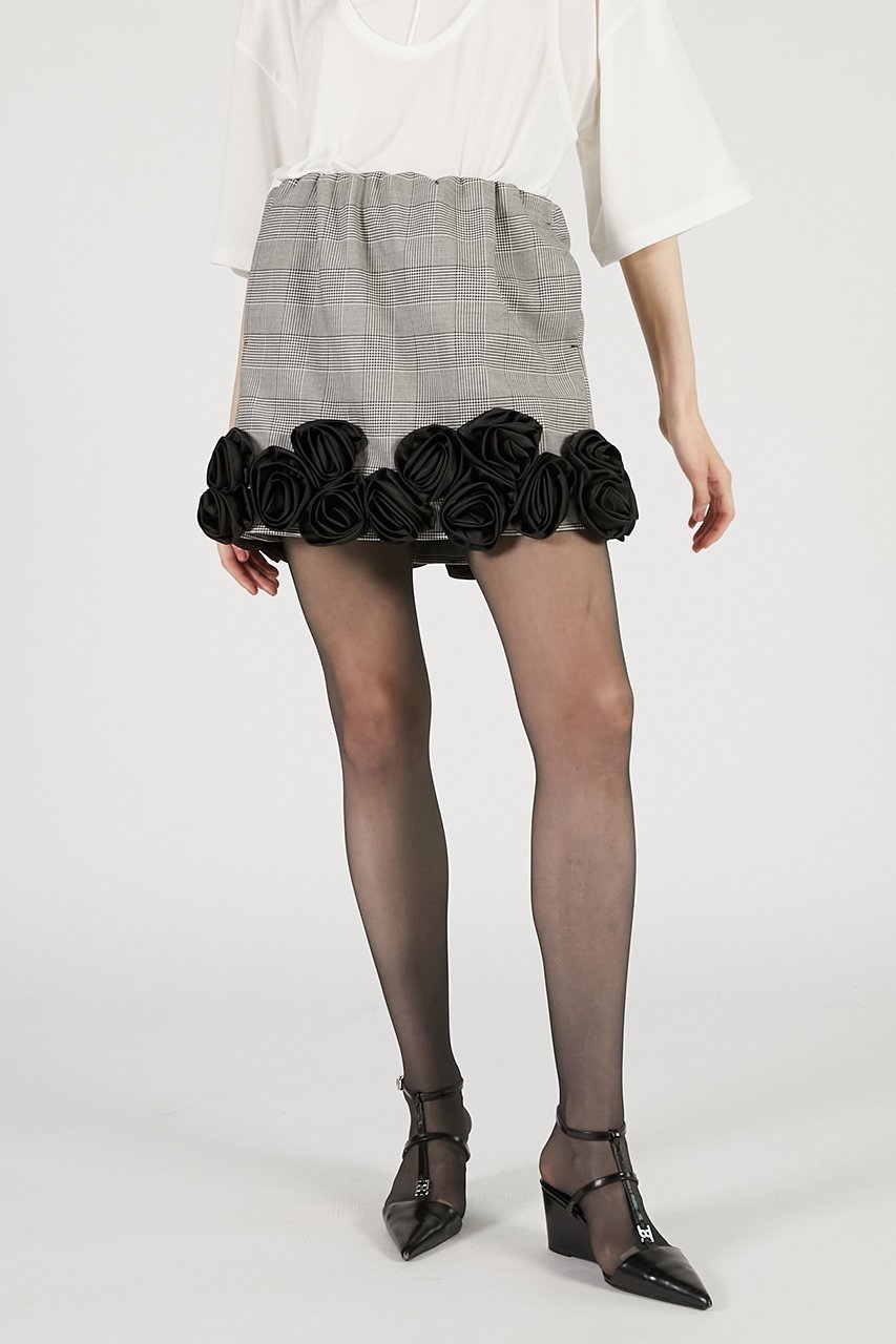 【プランク プロジェクト/PRANK PROJECT】のローズミニスカート / Rose Mini Skirt インテリア・キッズ・メンズ・レディースファッション・服の通販 founy(ファニー) 　ファッション　Fashion　レディースファッション　Fashion for Women　スカート　Skirts　ミニスカート　Mini Skirts　おすすめ　Recommended / Our Picks　サテン　Satin, Glossy Fabric　ジャケット　Jacket, Outerwear　スラックス　Slacks, Dress Pants　ダブル　Double, Double-Breasted　チェック　Check, Plaid, Tartan　ボンディング　Bonding, Bonded Fabric　マニッシュ　Mannish, Boyish　ミニスカート　Mini Skirt, Short Skirt　モチーフ　Motif, Design Theme　ラップ　Wrap, Wrap Design　レギンス　Leggings, Stretch Pants　ローズ　Rose, Rose Motif　エレガント 上品　Elegant　今季　This Season, Current Season　MLT(マルチカラー)|ID: prp329100004627531 ipo3291000000033260645