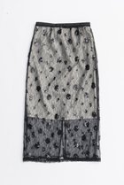 【プランク プロジェクト/PRANK PROJECT】のベールレースレイヤードスカート / Bow Lace Layered Skirt BLK(ブラック)|ID: prp329100004627534 ipo3291000000033260672