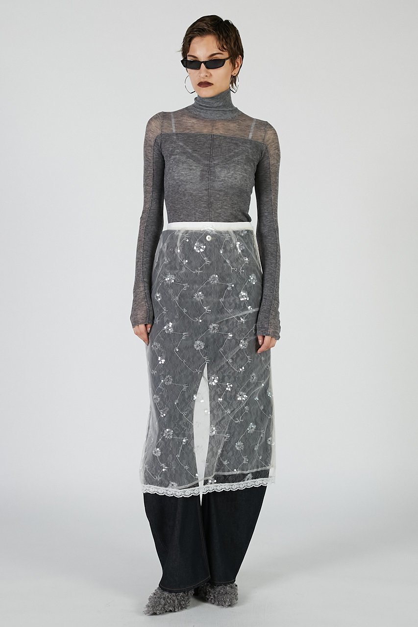 【プランク プロジェクト/PRANK PROJECT】のベールレースレイヤードスカート / Bow Lace Layered Skirt 人気、トレンドファッション・服の通販 founy(ファニー) 　ファッション　Fashion　レディースファッション　Fashion for Women　スカート　Skirts　ロングスカート　Long Skirts / Maxi & Midi Skirts　おすすめ　Recommended / Our Picks　クラシカル　Classical, Vintage-Inspired　ペチコート　Petticoat, Underskirt　レギンス　Leggings, Stretch Pants　レース　Lace, Lace Fabric　ロング　Long, Long-Length　新作・新入荷　New Arrivals / New In　other-3|ID: prp329100004627534 ipo3291000000033260675