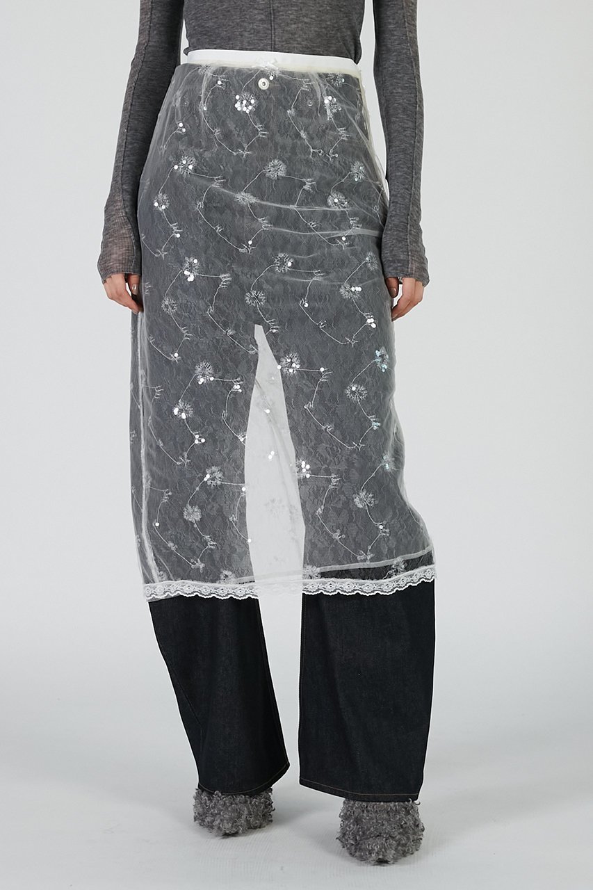 【プランク プロジェクト/PRANK PROJECT】のベールレースレイヤードスカート / Bow Lace Layered Skirt 人気、トレンドファッション・服の通販 founy(ファニー) 　ファッション　Fashion　レディースファッション　Fashion for Women　スカート　Skirts　ロングスカート　Long Skirts / Maxi & Midi Skirts　おすすめ　Recommended / Our Picks　クラシカル　Classical, Vintage-Inspired　ペチコート　Petticoat, Underskirt　レギンス　Leggings, Stretch Pants　レース　Lace, Lace Fabric　ロング　Long, Long-Length　新作・新入荷　New Arrivals / New In　other-4|ID: prp329100004627534 ipo3291000000033260676