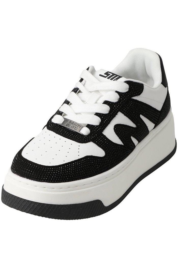 【スティーブマデン/STEVE MADDEN】のDYNAMO-R ラインストーン厚底スニーカー インテリア・キッズ・メンズ・レディースファッション・服の通販 founy(ファニー) https://founy.com/ ファッション Fashion レディースファッション Fashion for Women クール Cool, Chic シルバー Silver, Metallic Silver ストーン Stone, Gem-Like スニーカー Sneakers, Trainers モノトーン Monotone, Black and White 再入荷 Restock / Back in Stock 厚底 Platform Shoes |ID: prp329100004628577 ipo3291000000036763283
