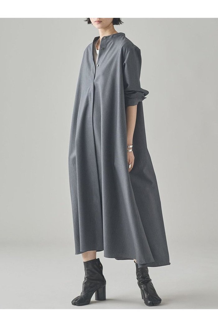 【カレンソロジー/Curensology】のウールバンドカラーワンピース インテリア・キッズ・メンズ・レディースファッション・服の通販 founy(ファニー) https://founy.com/ ファッション Fashion レディースファッション Fashion for Women ワンピース Dresses チュニック Tunic Tops & Dresses 2025年 2025 2025-2026秋冬・A/W Autumn/Winter 2025–26 AW25–26 おすすめ Recommended / Our Picks インナー Innerwear チュニック Tunic, Long Top フロント Front, Front Design ロング Long, Long-Length 日本製 Made In Japan A/W・秋冬 Autumn/Winter |ID: prp329100004628581 ipo3291000000033274744