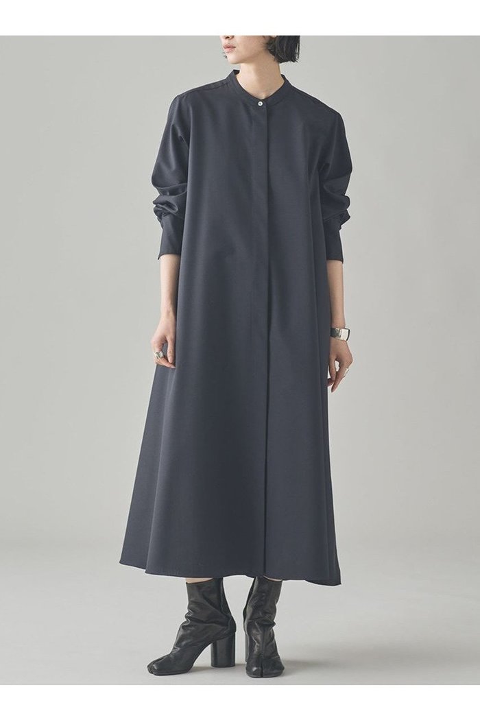 【カレンソロジー/Curensology】のウールバンドカラーワンピース インテリア・キッズ・メンズ・レディースファッション・服の通販 founy(ファニー) https://founy.com/ ファッション Fashion レディースファッション Fashion for Women ワンピース Dresses チュニック Tunic Tops & Dresses 2025年 2025 2025-2026秋冬・A/W Autumn/Winter 2025–26 AW25–26 おすすめ Recommended / Our Picks インナー Innerwear チュニック Tunic, Long Top フロント Front, Front Design ロング Long, Long-Length 日本製 Made In Japan A/W・秋冬 Autumn/Winter |ID: prp329100004628581 ipo3291000000033274746