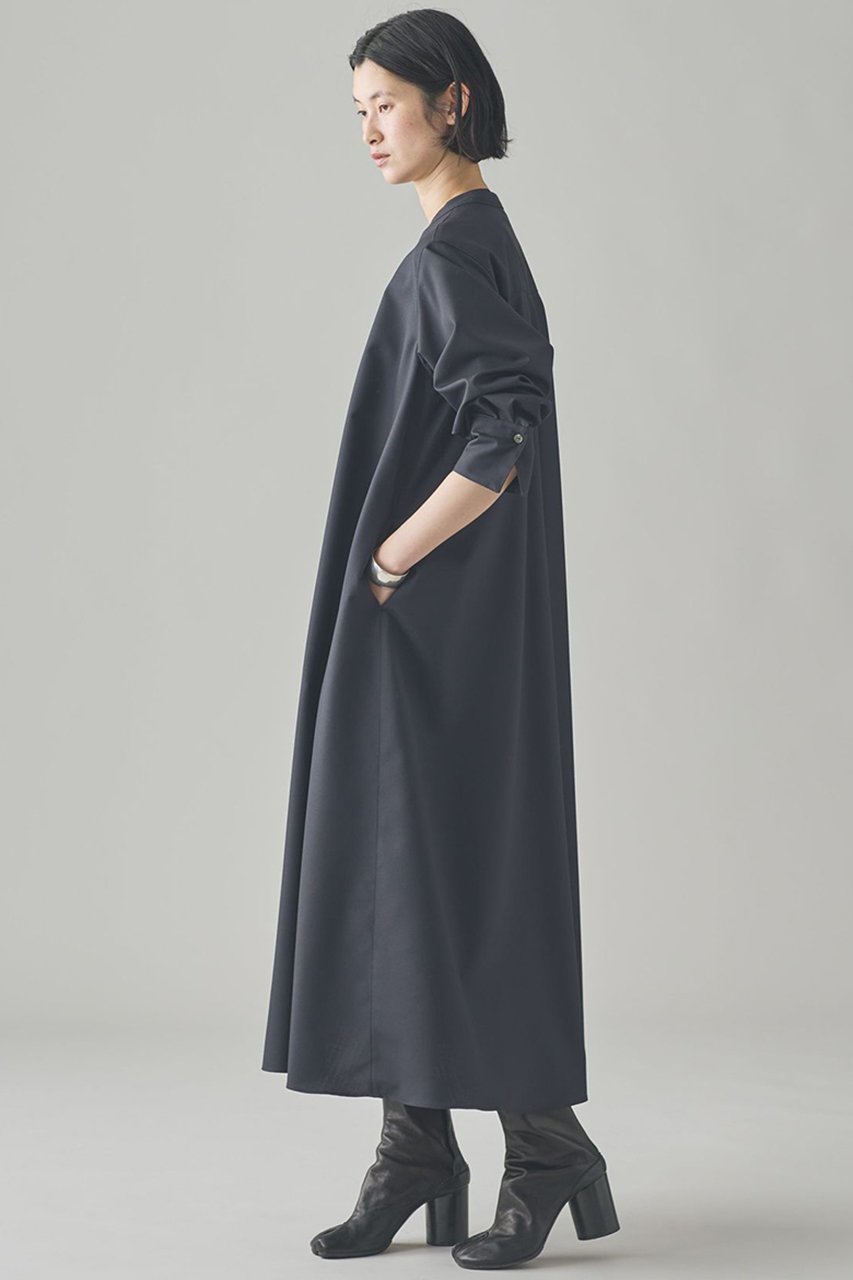 【カレンソロジー/Curensology】のウールバンドカラーワンピース 人気、トレンドファッション・服の通販 founy(ファニー) 　ファッション　Fashion　レディースファッション　Fashion for Women　ワンピース　Dresses　チュニック　Tunic Tops & Dresses　2025年　2025　2025-2026秋冬・A/W　Autumn/Winter 2025–26 AW25–26　おすすめ　Recommended / Our Picks　インナー　Innerwear　チュニック　Tunic, Long Top　フロント　Front, Front Design　ロング　Long, Long-Length　日本製　Made In Japan　A/W・秋冬　Autumn/Winter　other-2|ID: prp329100004628581 ipo3291000000033274747