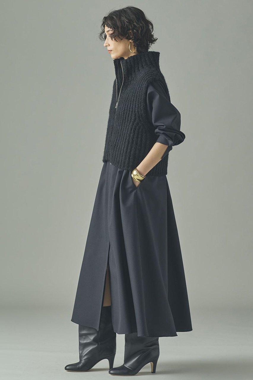 【カレンソロジー/Curensology】のウールバンドカラーワンピース 人気、トレンドファッション・服の通販 founy(ファニー) 　ファッション　Fashion　レディースファッション　Fashion for Women　ワンピース　Dresses　チュニック　Tunic Tops & Dresses　2025年　2025　2025-2026秋冬・A/W　Autumn/Winter 2025–26 AW25–26　おすすめ　Recommended / Our Picks　インナー　Innerwear　チュニック　Tunic, Long Top　フロント　Front, Front Design　ロング　Long, Long-Length　日本製　Made In Japan　A/W・秋冬　Autumn/Winter　other-5|ID: prp329100004628581 ipo3291000000033274750