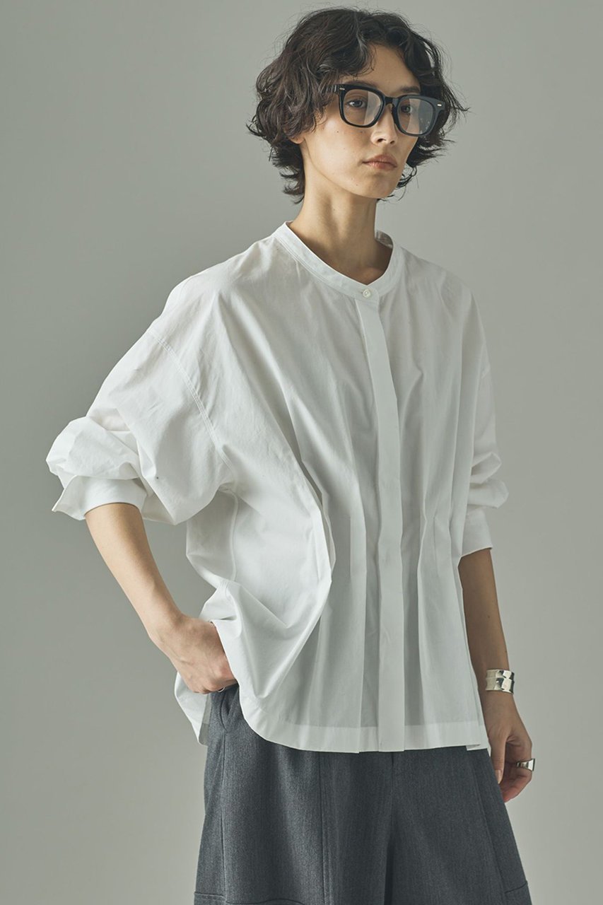 【カレンソロジー/Curensology】のタックペプラムブラウス 人気、トレンドファッション・服の通販 founy(ファニー) 　ファッション　Fashion　レディースファッション　Fashion for Women　トップス・カットソー　Cut & Sew Tops　シャツ・ブラウス・オフィスカジュアル　Elegant Blouses & Button-Ups　おすすめ　Recommended / Our Picks　シェイプ　Shape, Slim Fit　スリーブ　Sleeve, Long Sleeve / Short Sleeve　タイトスカート　Pencil Skirt, Tight Skirt　ペプラム　Peplum, Flared Hem　リアル　Real, Realistic　リネン　Linen, Linen Fabric　ロング　Long, Long-Length　日本製　Made In Japan　other-2|ID: prp329100004628583 ipo3291000000035542343