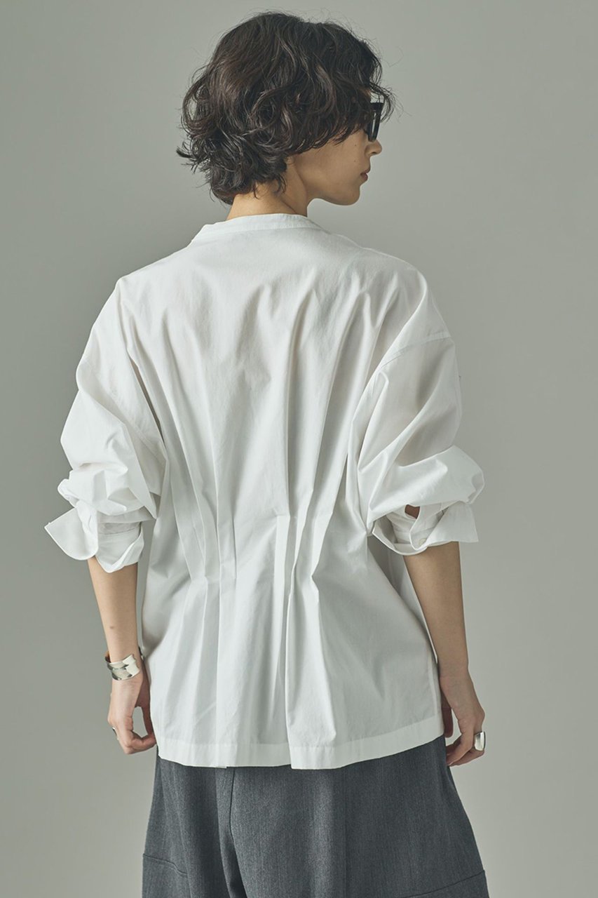 【カレンソロジー/Curensology】のタックペプラムブラウス 人気、トレンドファッション・服の通販 founy(ファニー) 　ファッション　Fashion　レディースファッション　Fashion for Women　トップス・カットソー　Cut & Sew Tops　シャツ・ブラウス・オフィスカジュアル　Elegant Blouses & Button-Ups　おすすめ　Recommended / Our Picks　シェイプ　Shape, Slim Fit　スリーブ　Sleeve, Long Sleeve / Short Sleeve　タイトスカート　Pencil Skirt, Tight Skirt　ペプラム　Peplum, Flared Hem　リアル　Real, Realistic　リネン　Linen, Linen Fabric　ロング　Long, Long-Length　日本製　Made In Japan　other-4|ID: prp329100004628583 ipo3291000000035542345